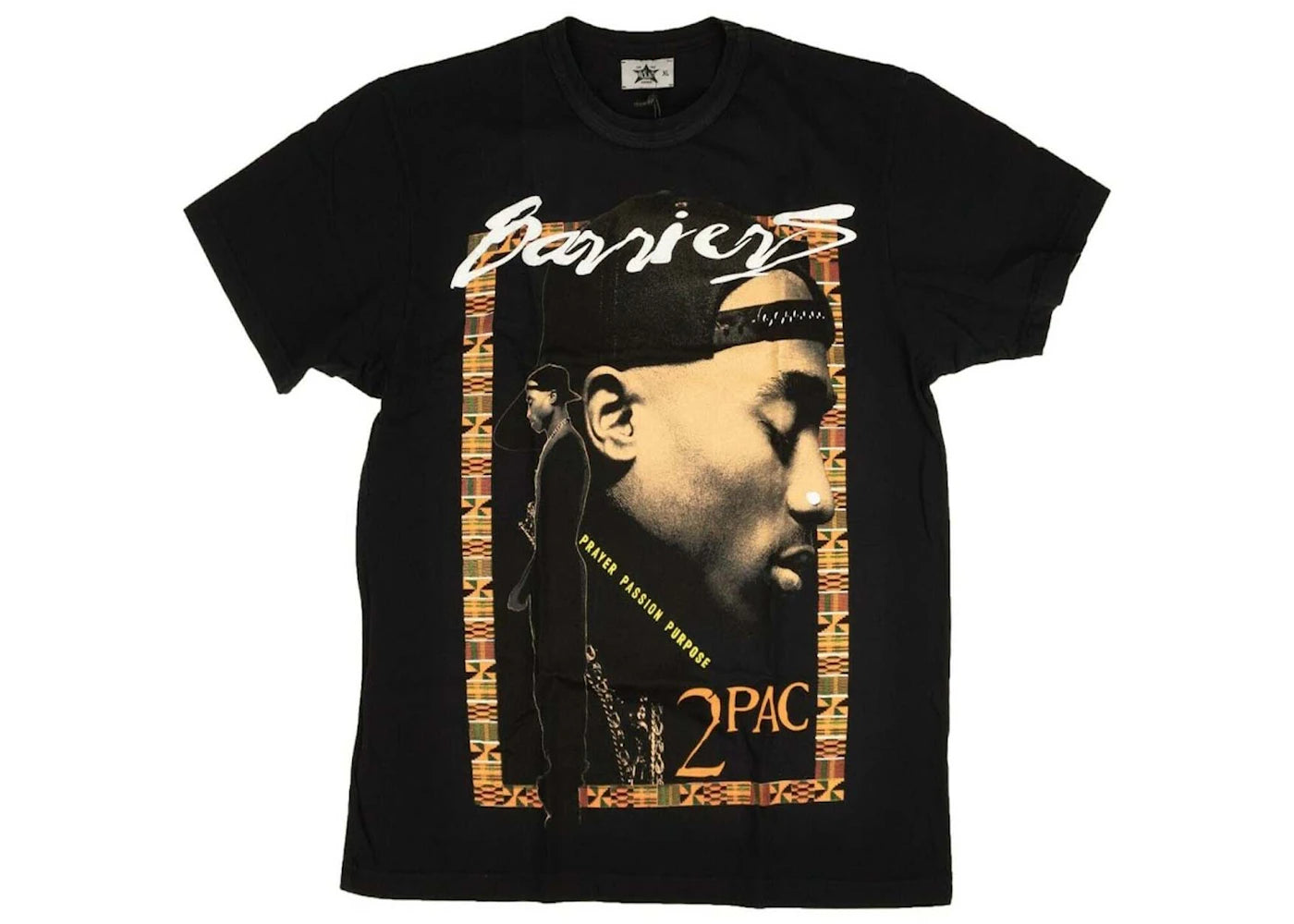 Barriers Short Sleeve 2Pac T-shirt Black/Orange