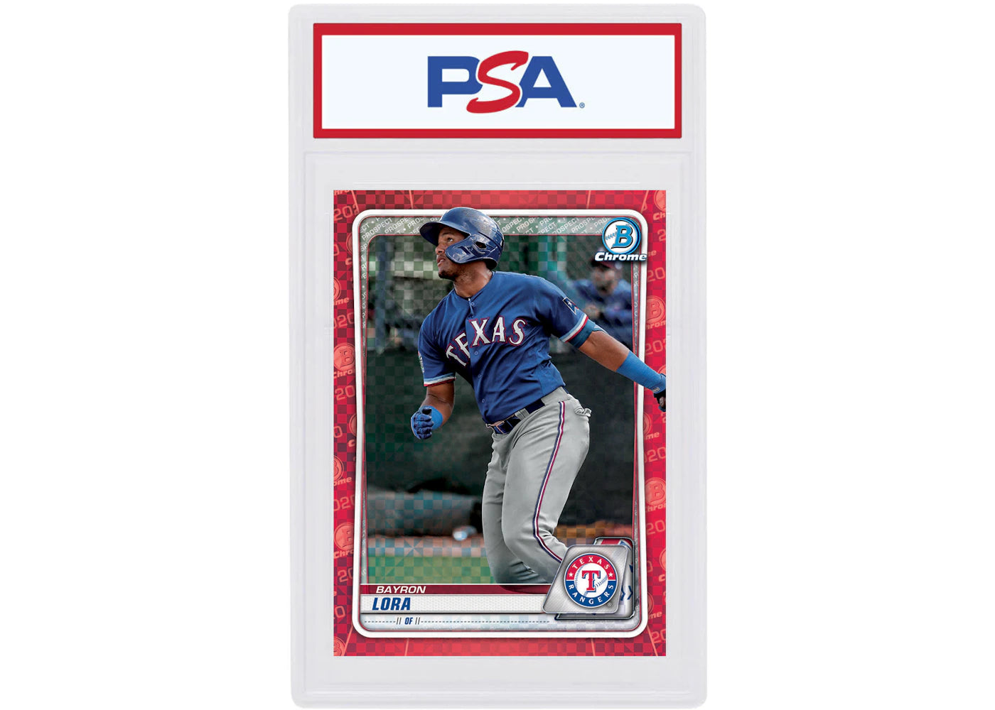 Bayron Lora 2020 Bowman Chrome X Red X-Fractor 1/1 #BCP-159 (PSA or BGS Graded)