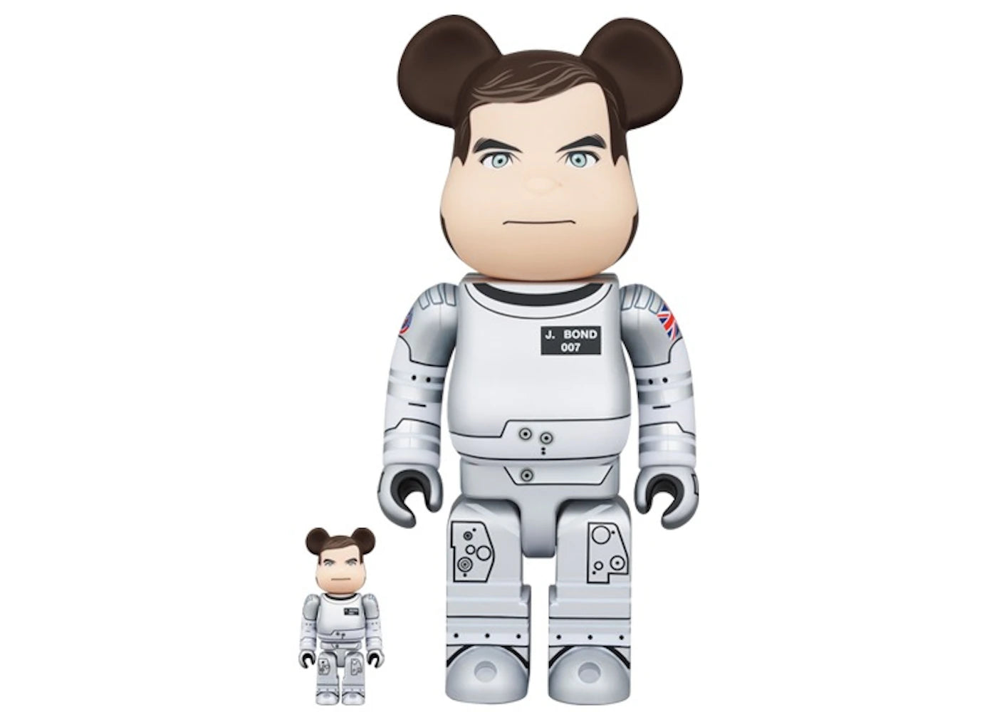 Bearbrick 007 James Bond Moonraker 100% & 400% Set