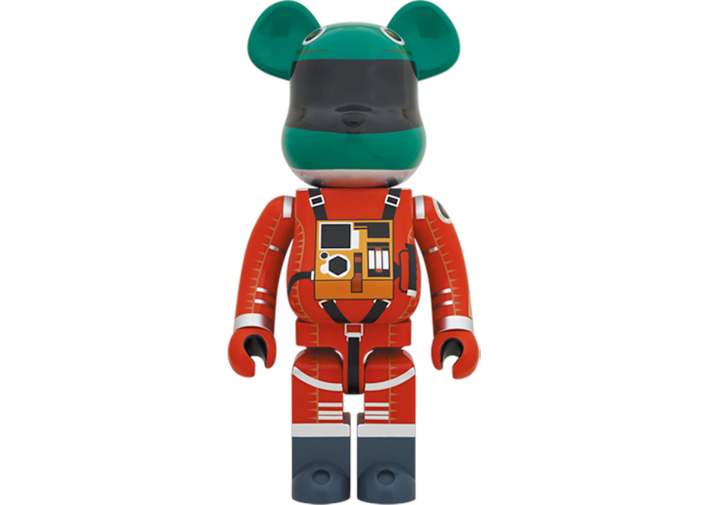 Bearbrick 2001: a space odyssey Space Suit Green Helmet & Orange Suit 1000%