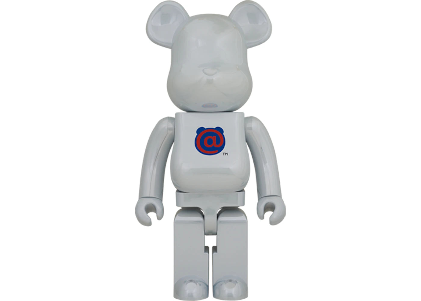 Bearbrick 20th Anniv. 1st Model 1000% White Chrome