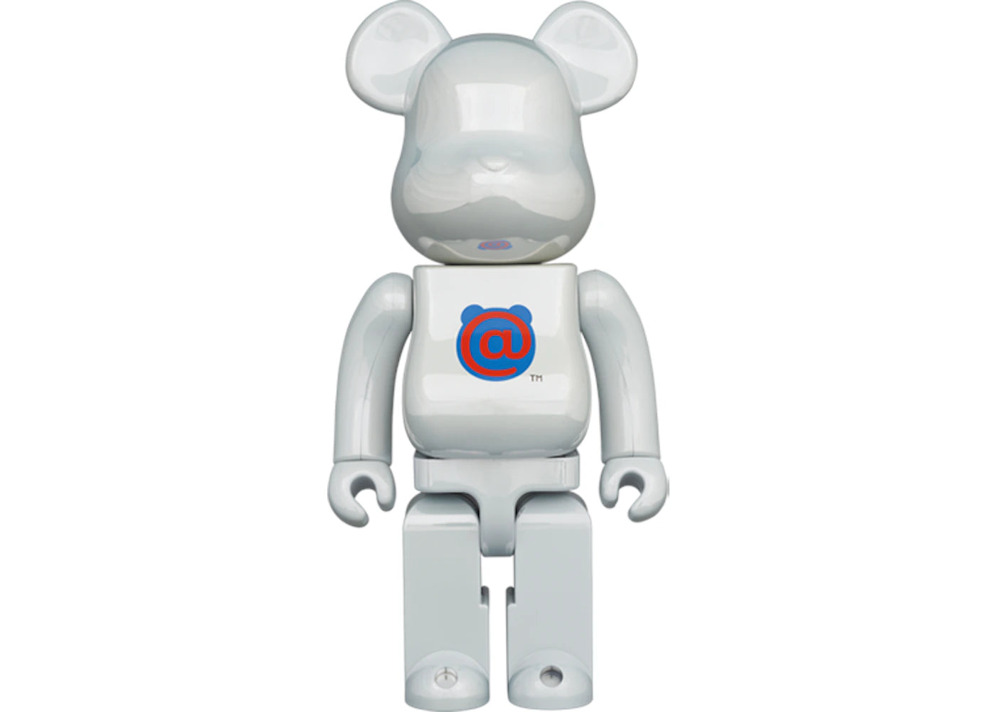 Bearbrick 20th Anniv. 1st Model 400% White Chrome