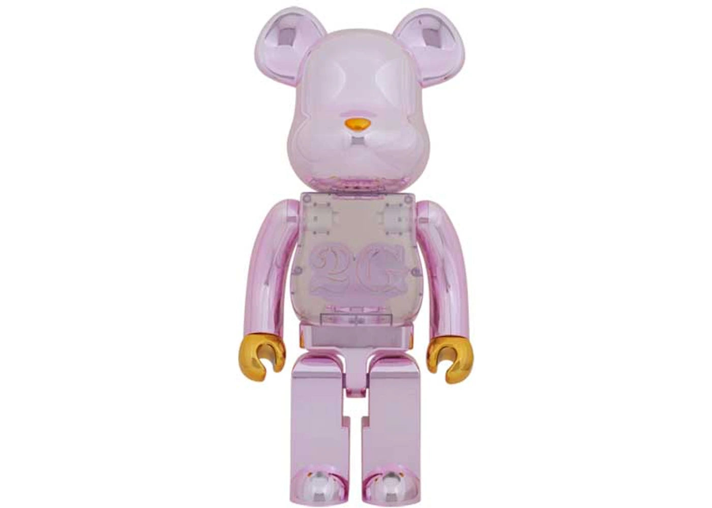 Bearbrick 2G Exclusive 1000% Pink Gold Chrome Ver.