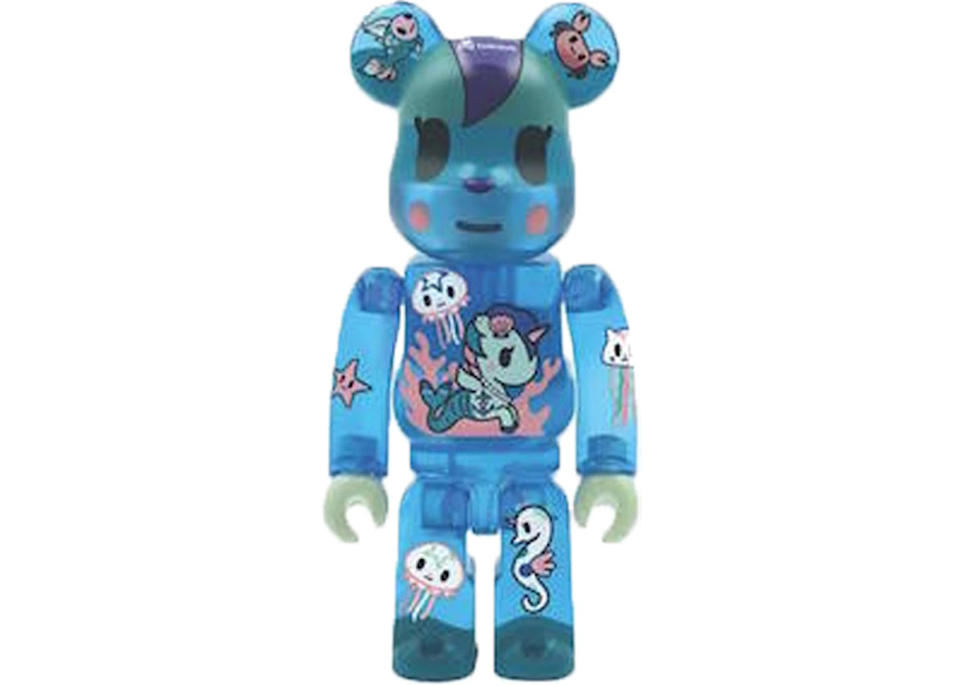 Bearbrick ActionCity x Tokidoki Mermicorno Sirena 100% Multi