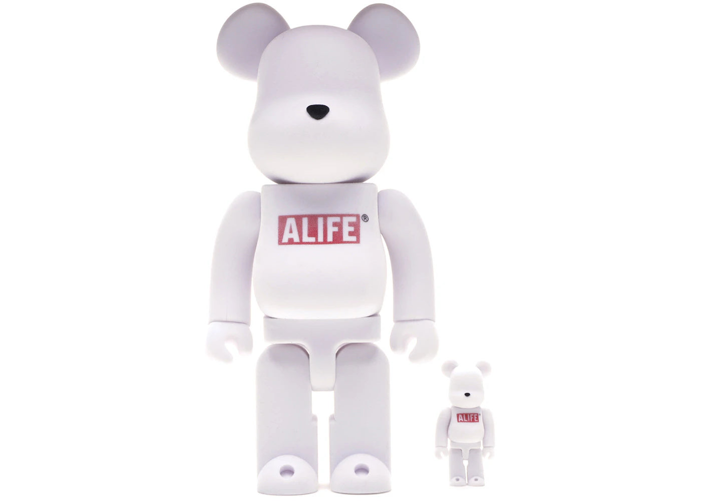 Bearbrick Alife 100% & 400% Set White