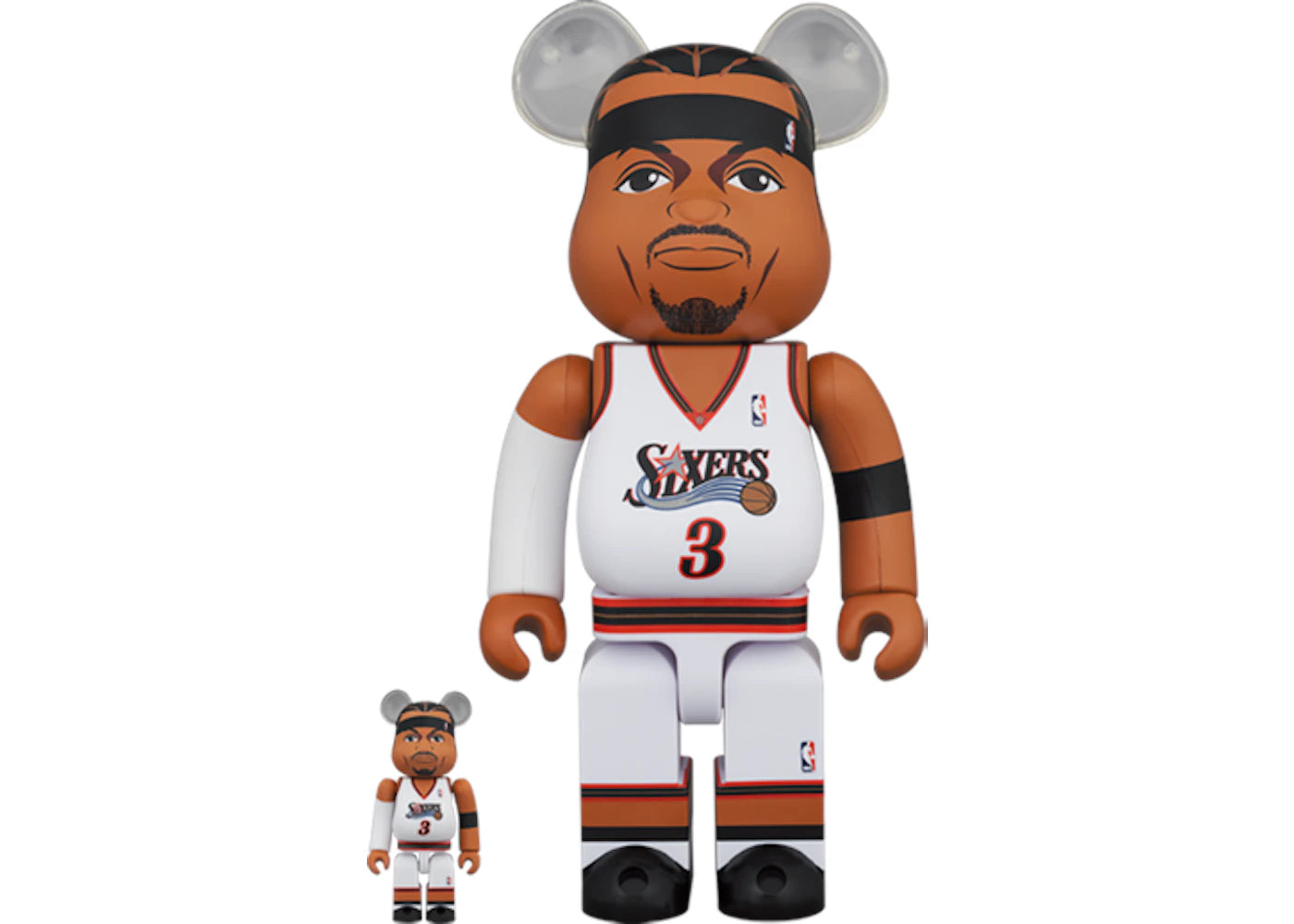 Bearbrick Allen Iverson (Philadelphia 76ers) 100% & 400% Set