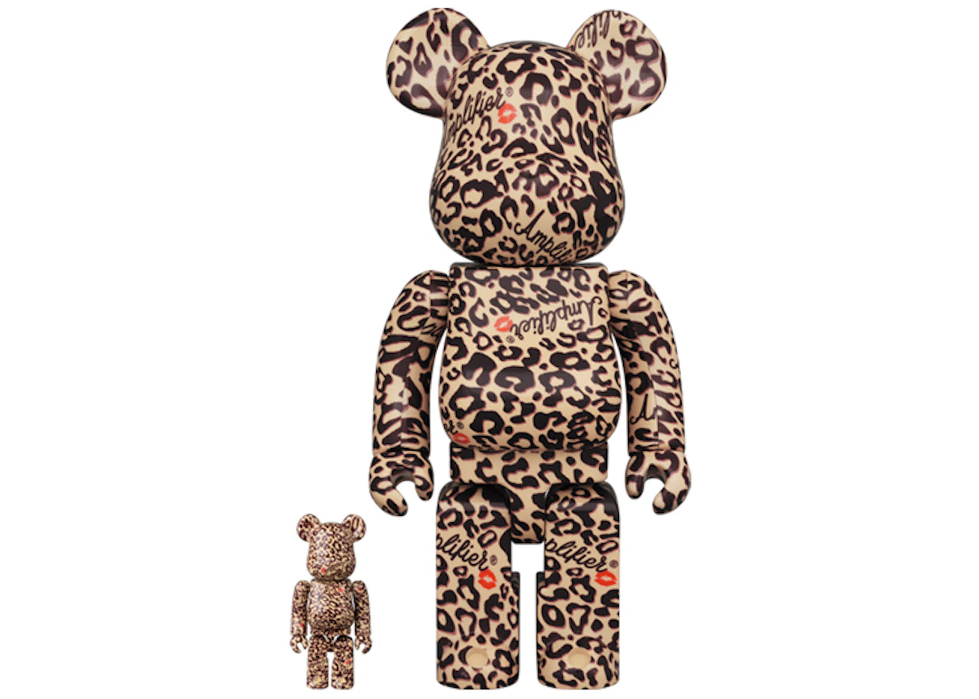 Bearbrick Amplifier 100% & 400% Set Leopard Print