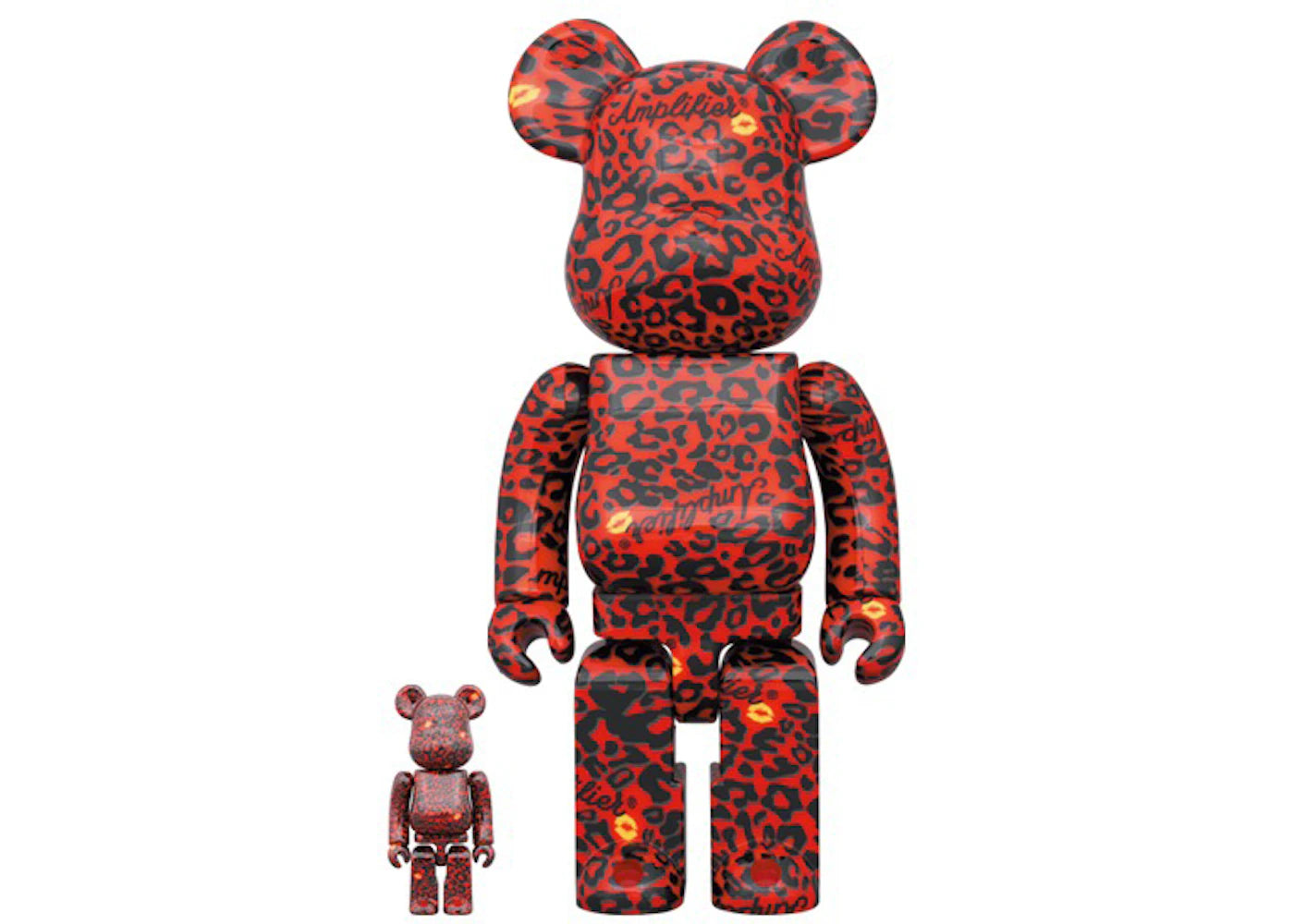 Bearbrick Amplifier Red 100% & 400% Set