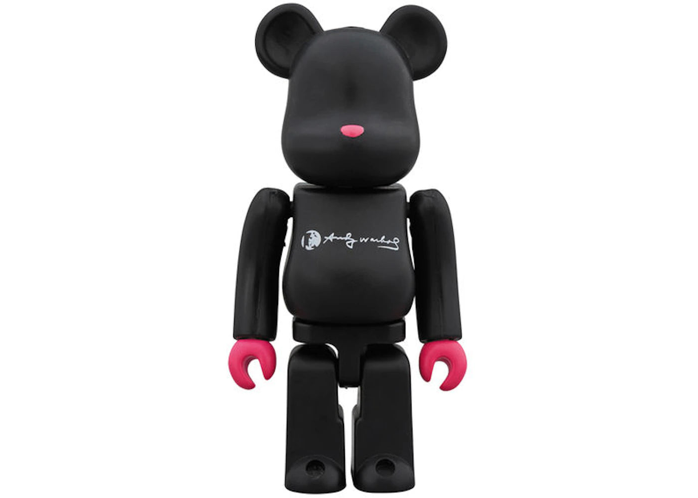 Bearbrick Andy Warhol DesignerCon 100% Black/Pink