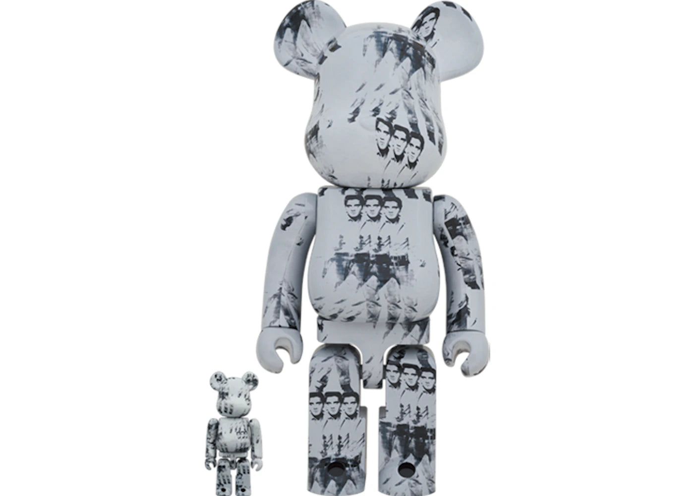 Bearbrick Andy Warhol's Elvis Presley 100% & 400% Set