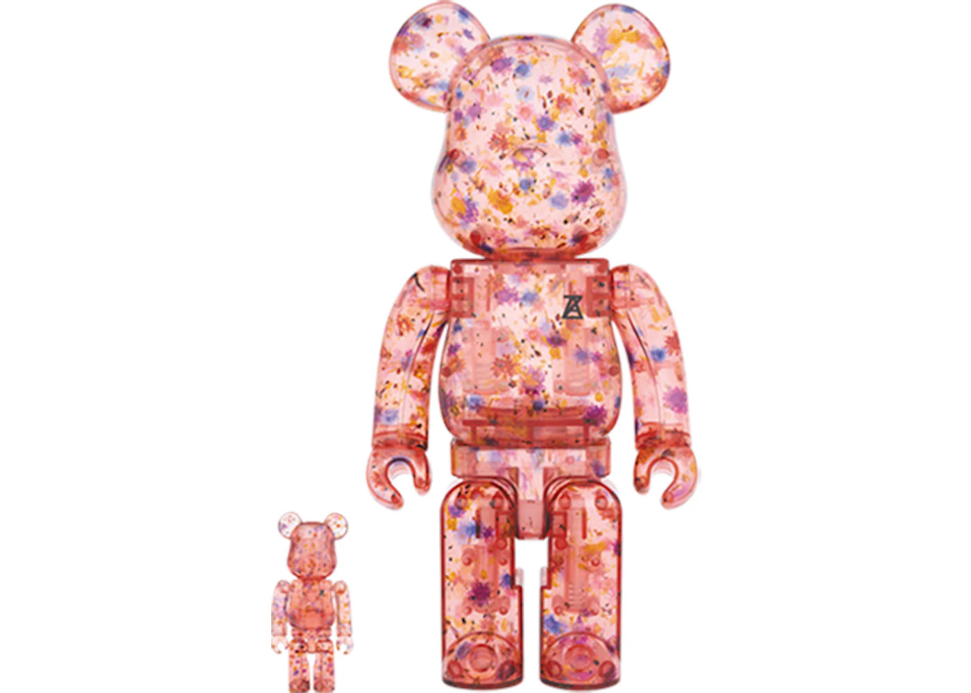 Bearbrick Anrealage (Clear Red ver.) 100% & 400% Set Red