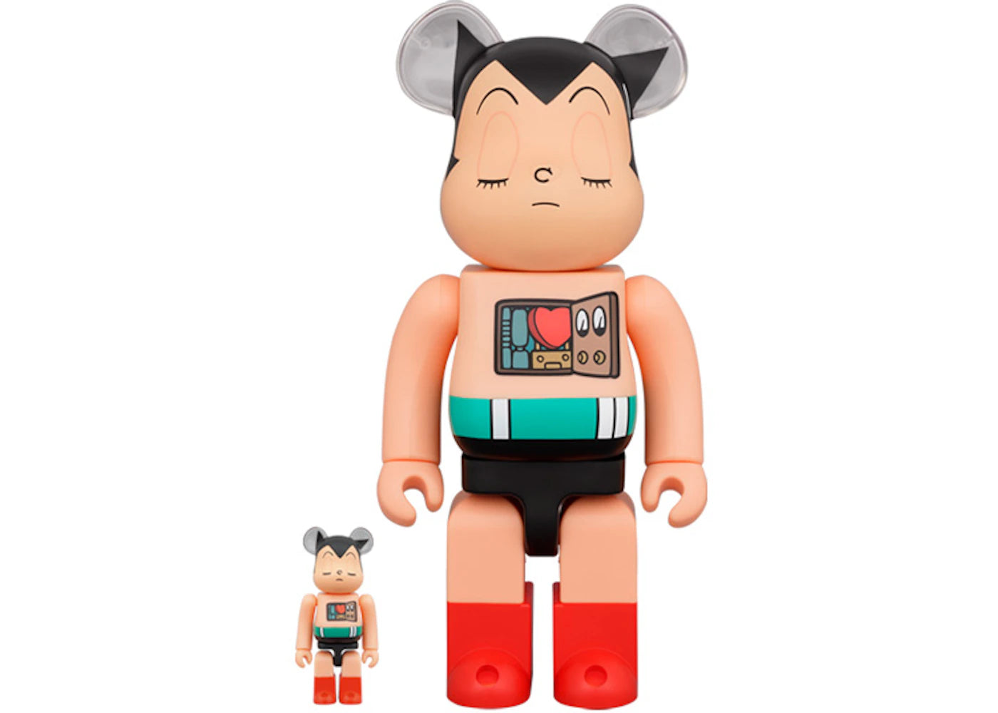 Bearbrick Astro Boy Sleeping Ver. 100% & 400% Set