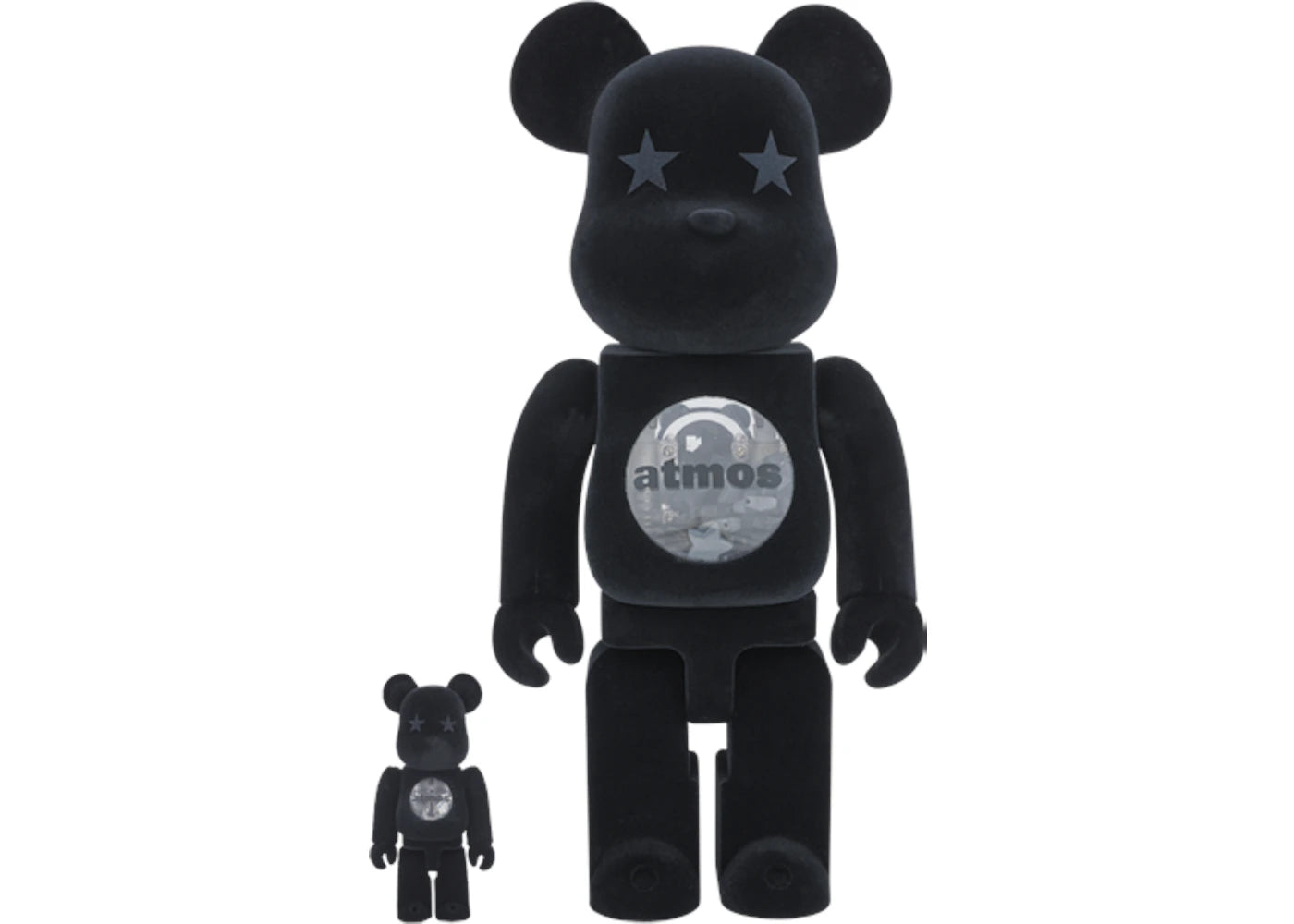 Bearbrick Atmos 100% & 400% Set Black