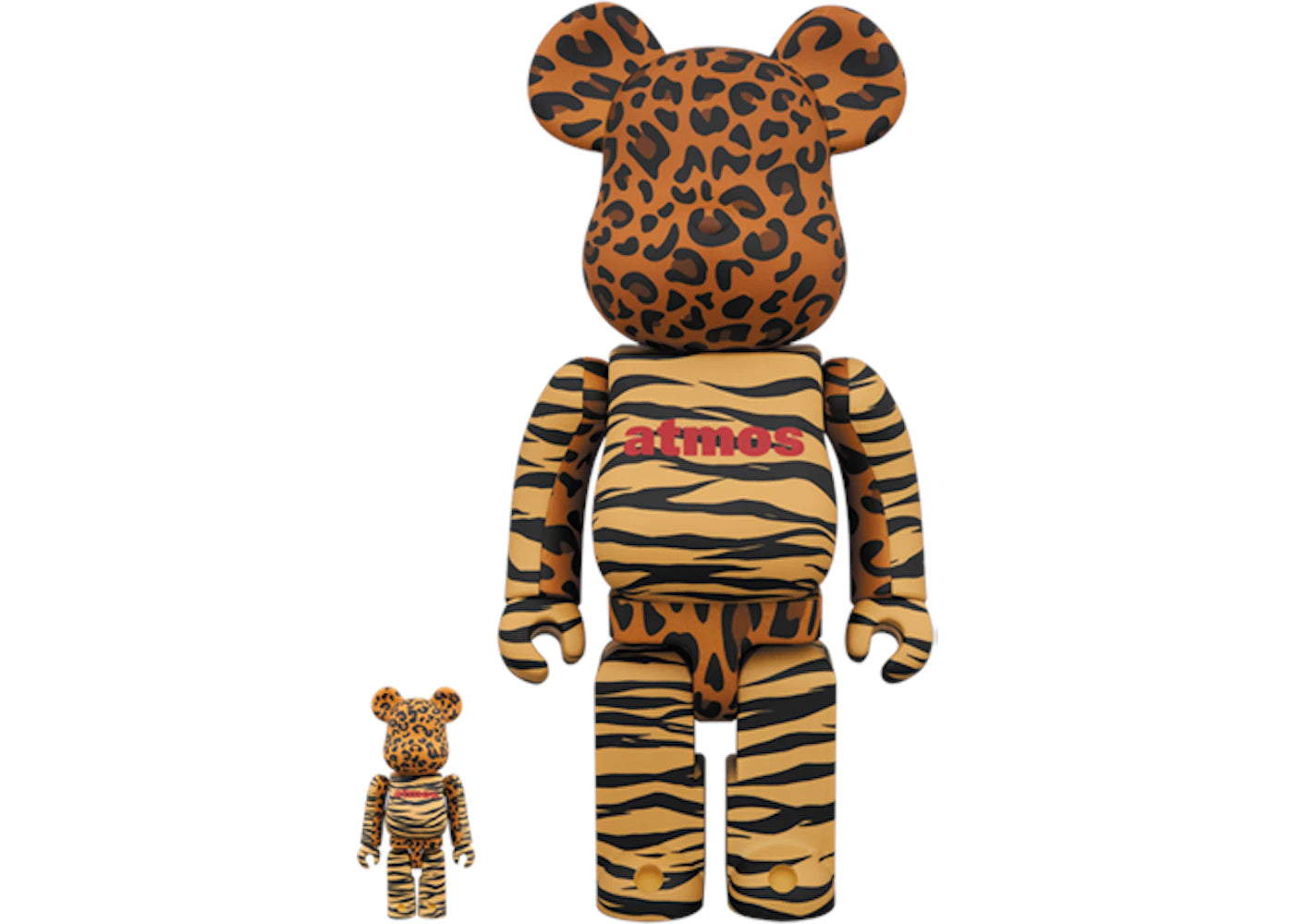 Bearbrick Atmos Animal 100% & 400% Set Orange