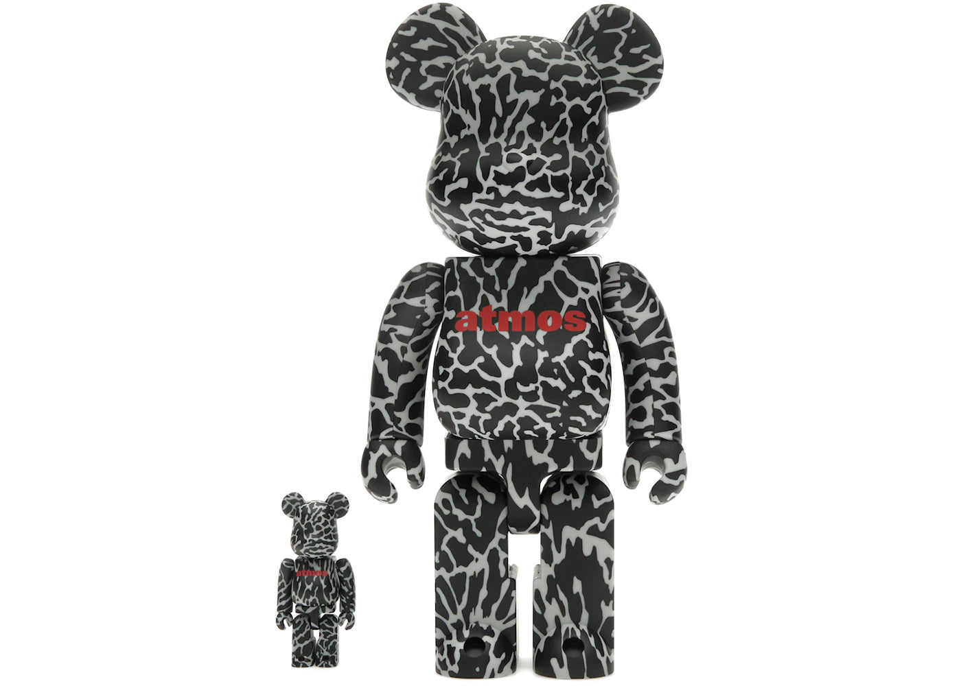 Bearbrick Atmos Reverse Elephant 100% & 400% Set Black