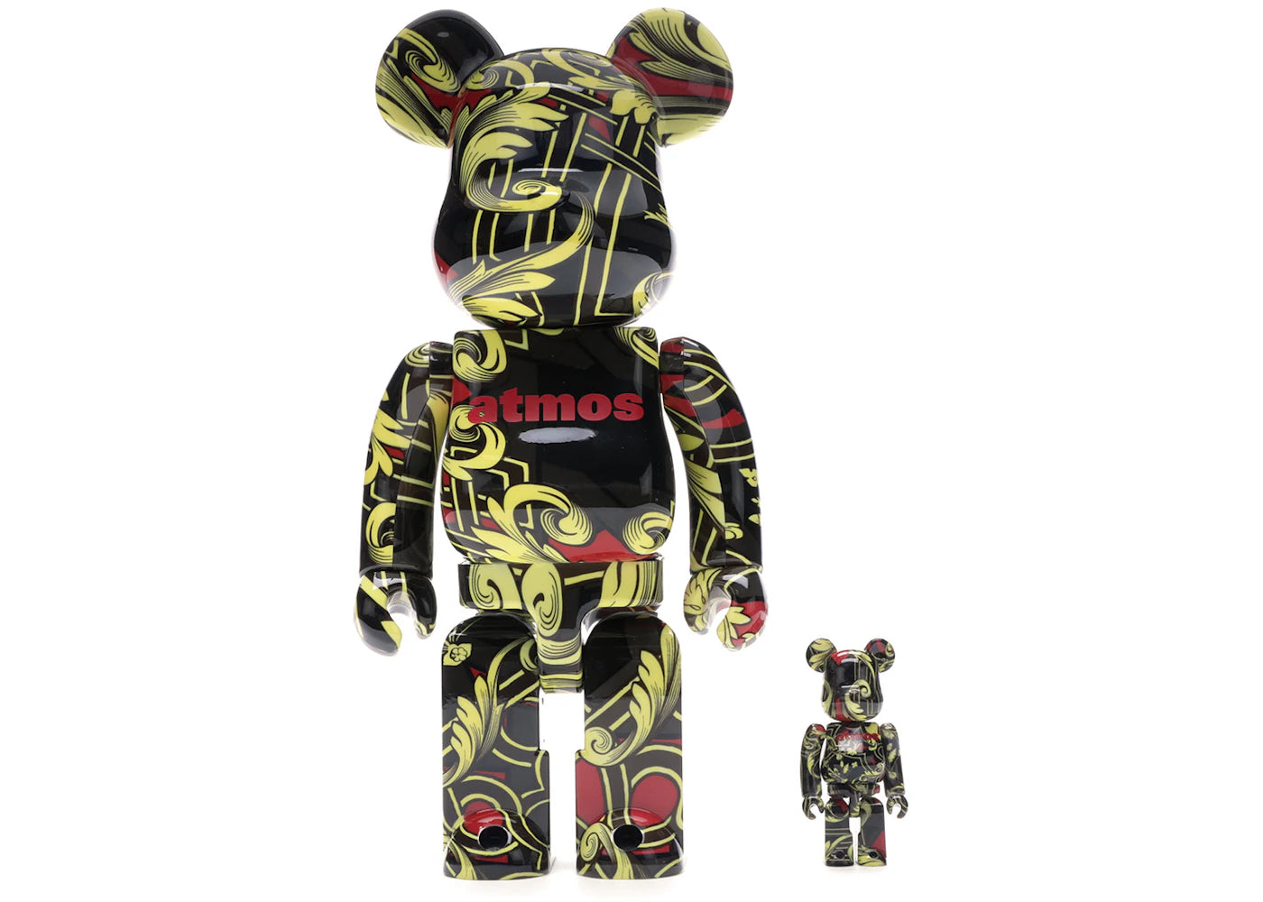 Bearbrick Atmos Scarf 100% & 400% Set Black