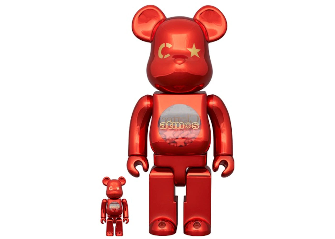 Bearbrick Atmos x Clottee 100% & 400% Set