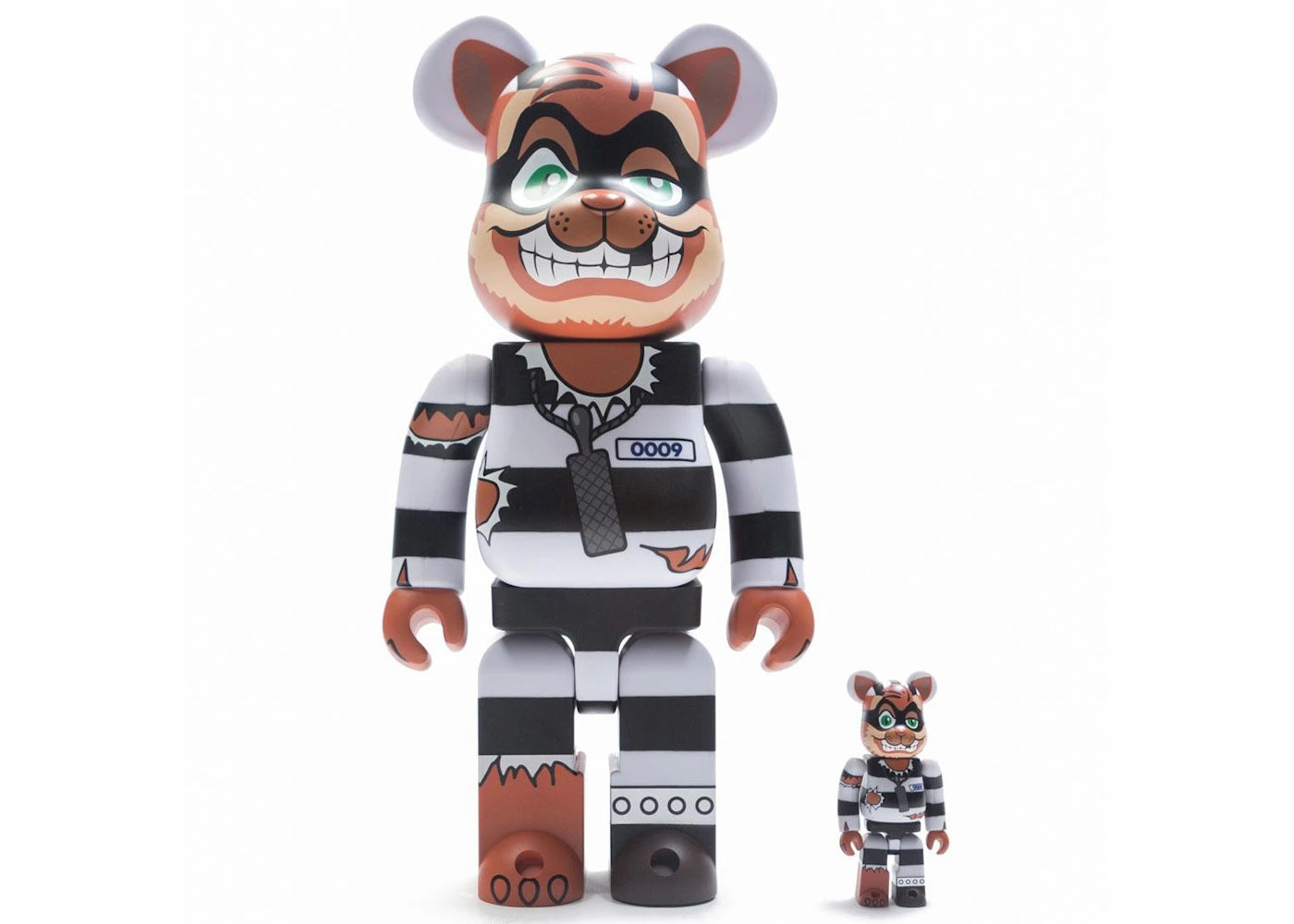 Bearbrick BAIT x Medicom TMNT Scratch 100% & 400% Set White/Black