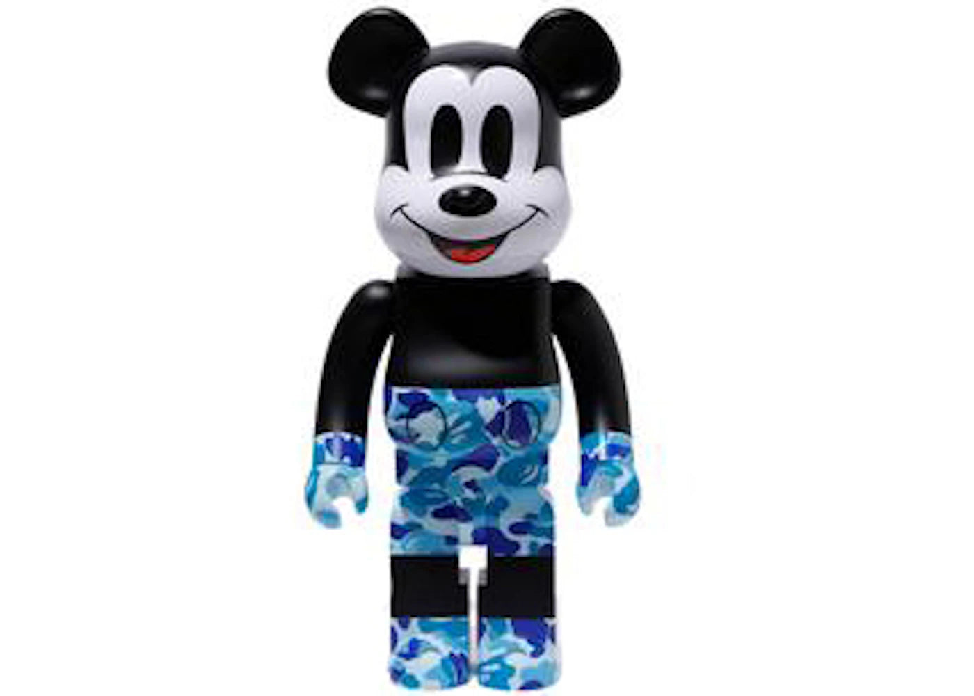 Bearbrick BAPE Mickey Mouse 1000% Black/Blue Camo