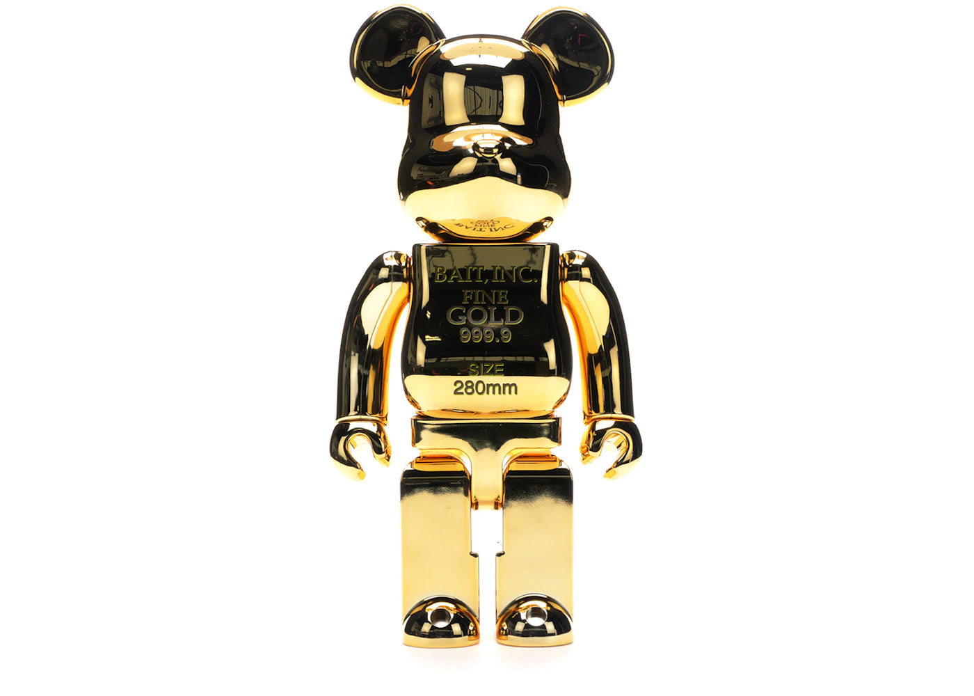 Bearbrick Bait Gold Bar 400% Gold