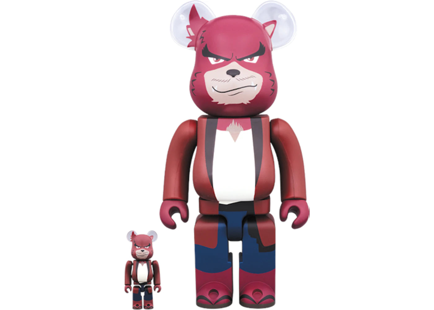 Bearbrick Bear Toru 100% & 400% Set Burgundy