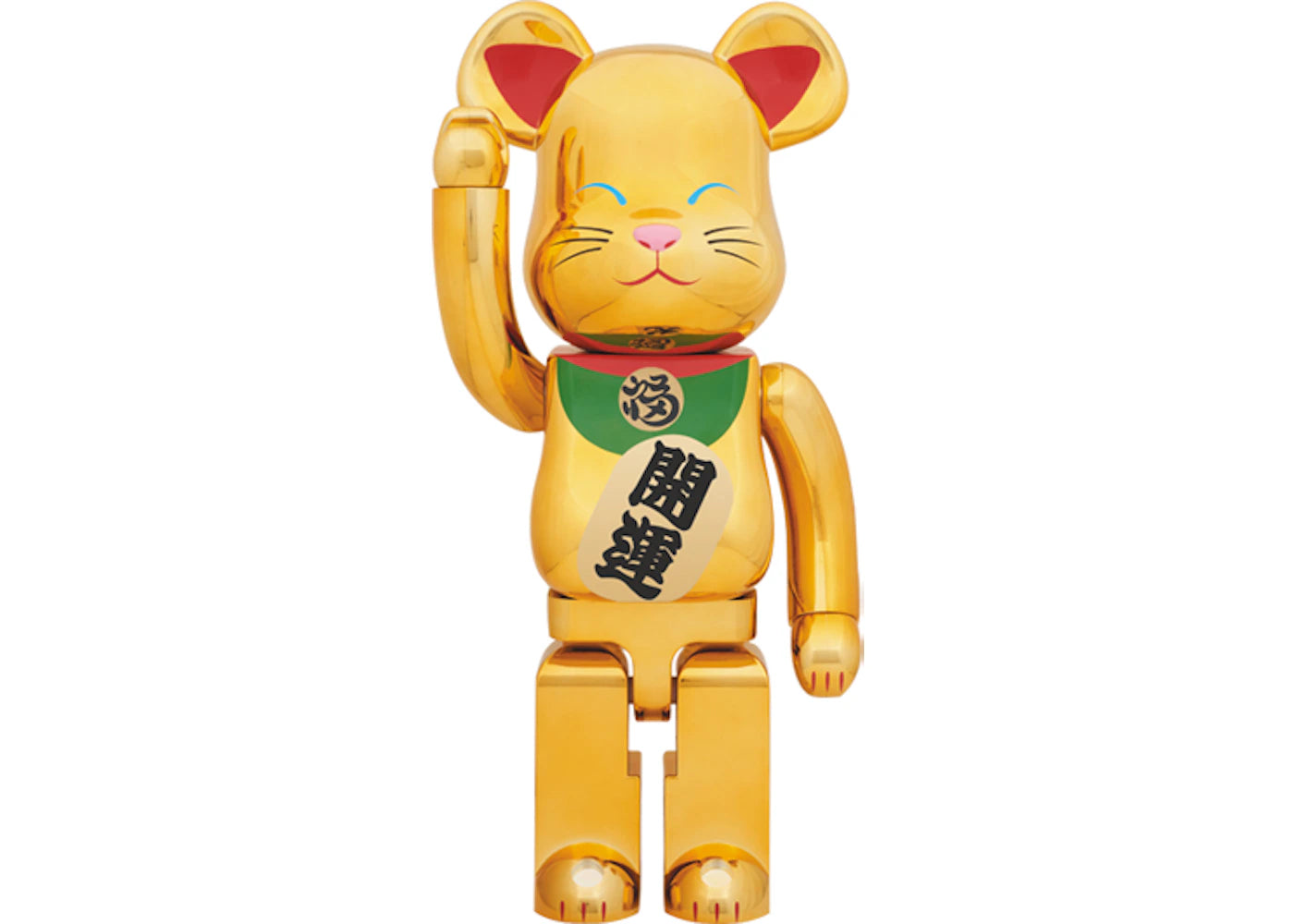 Bearbrick Beckoning Cat 1000% Gold