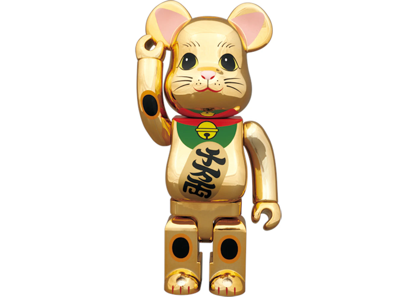 Bearbrick Beckoning Cat 400% Gold