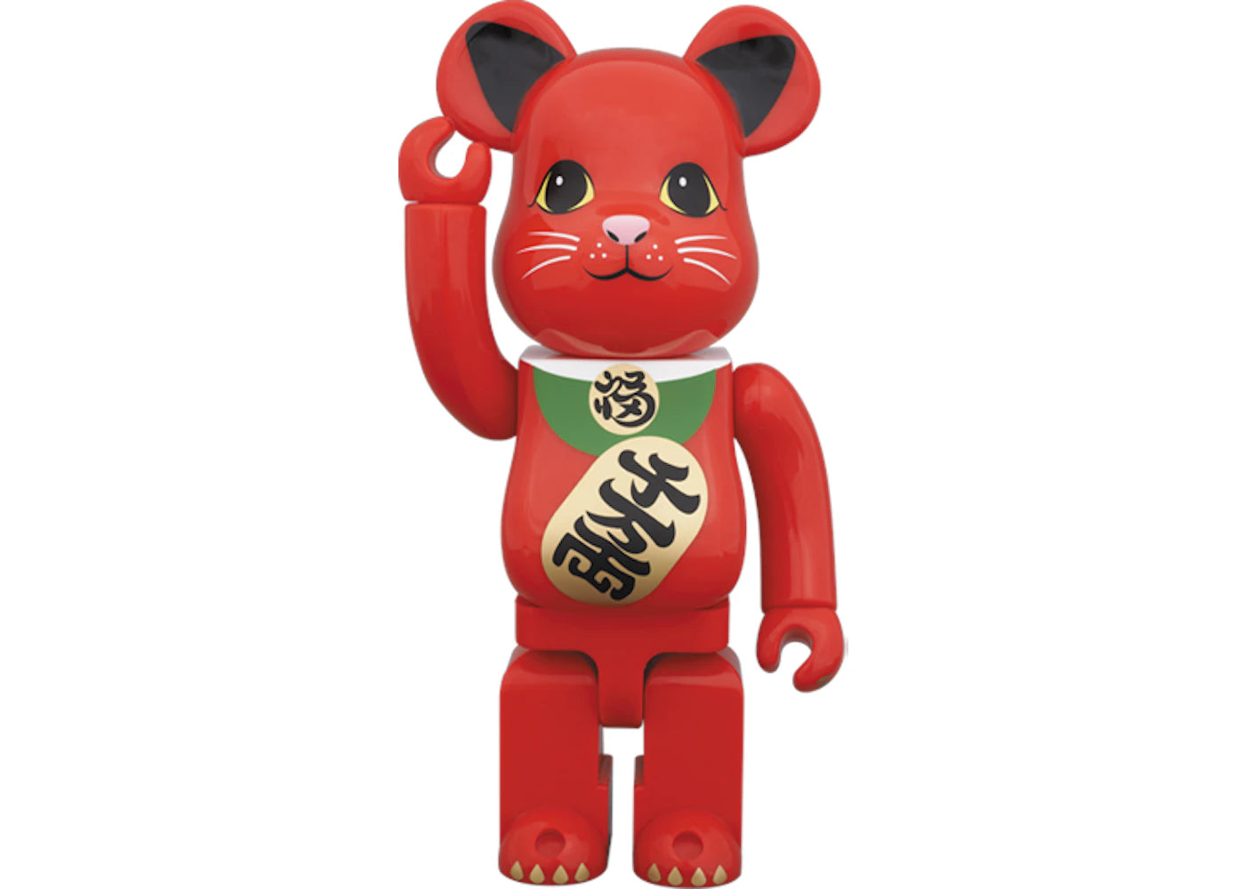 Bearbrick Beckoning Cat 400% Red