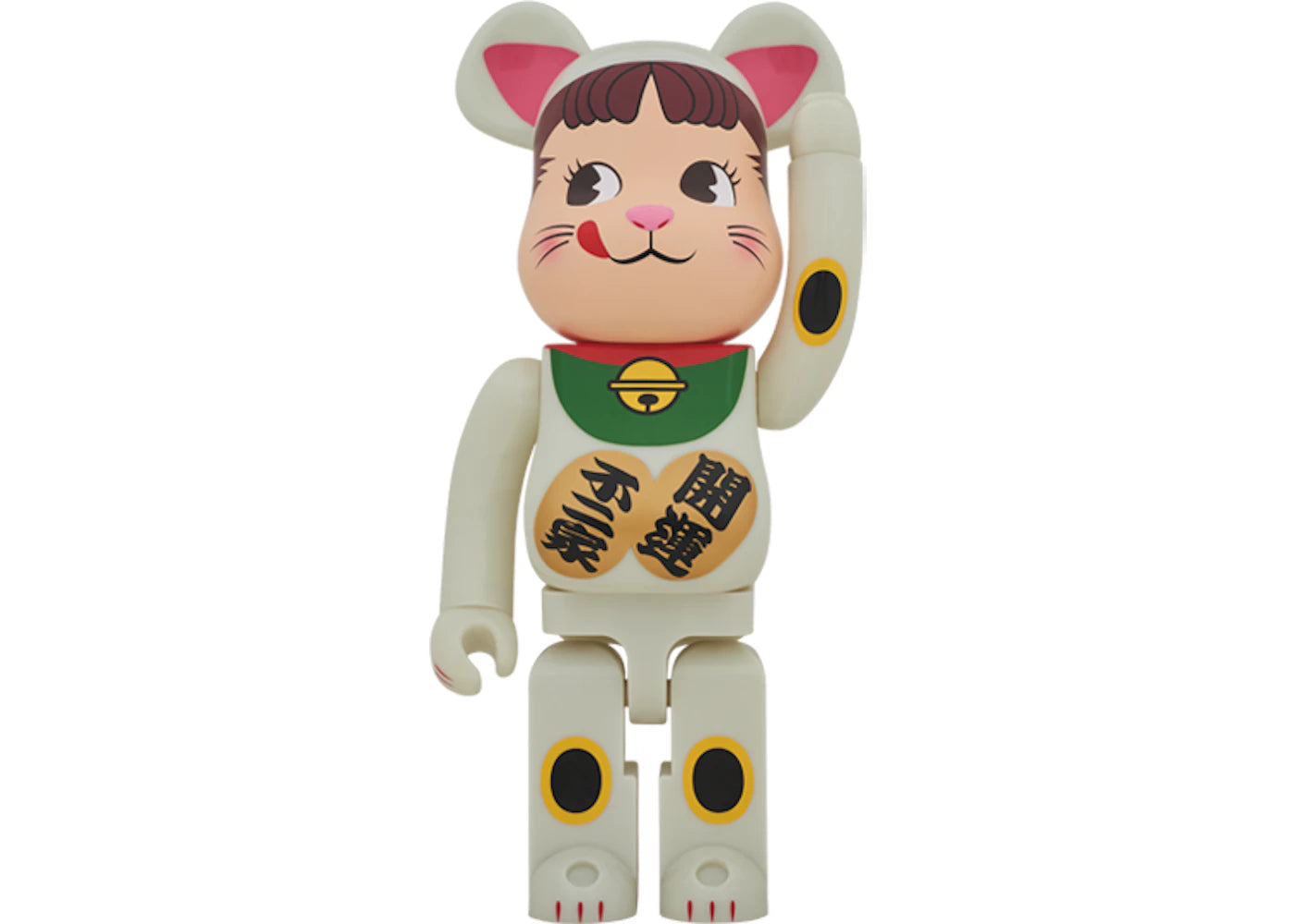 Bearbrick Beckoning Cat Peko-Chan 1000% Phosphorescent