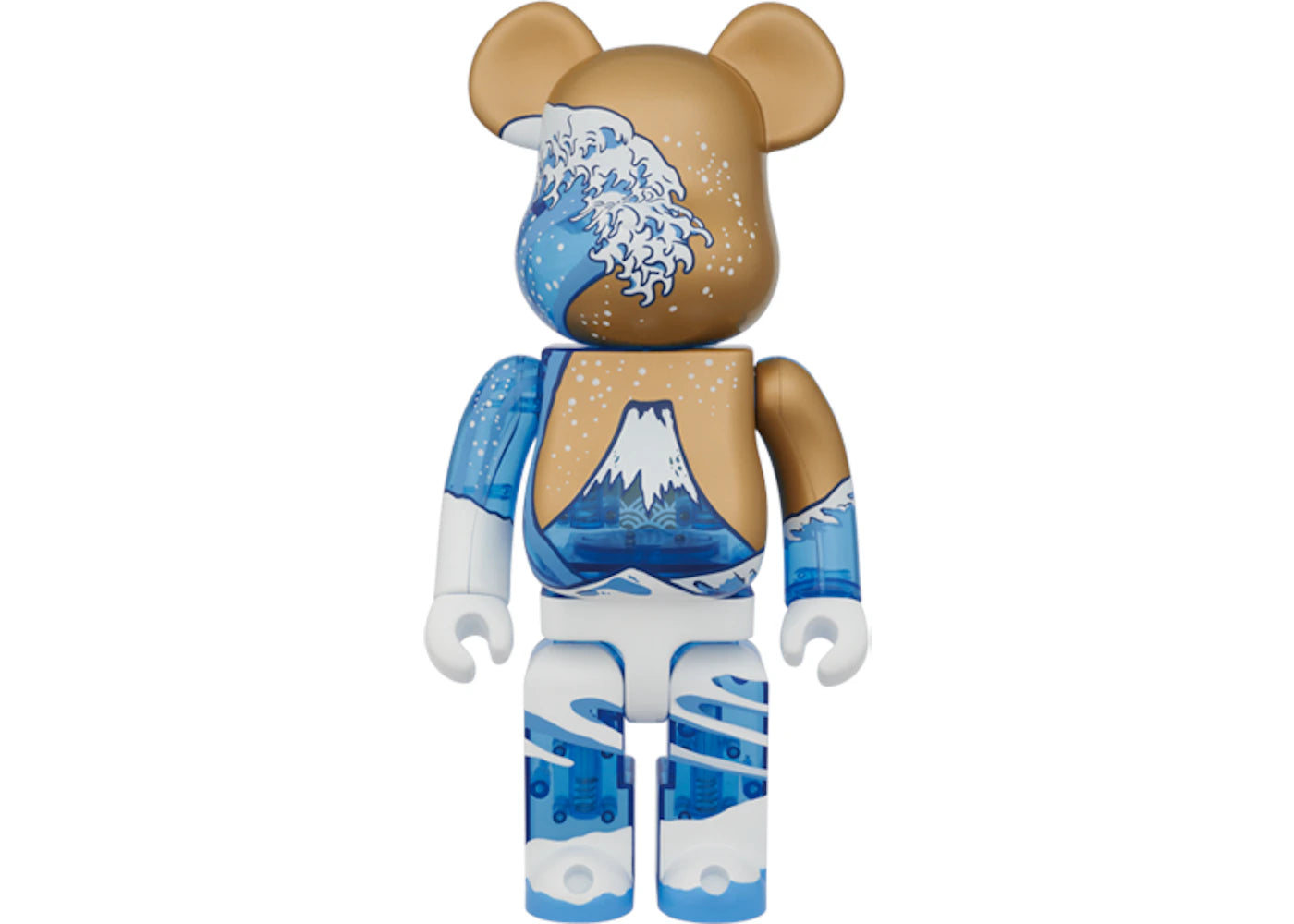 Bearbrick Beneath The Wave Off Kanagawa 400% Blue