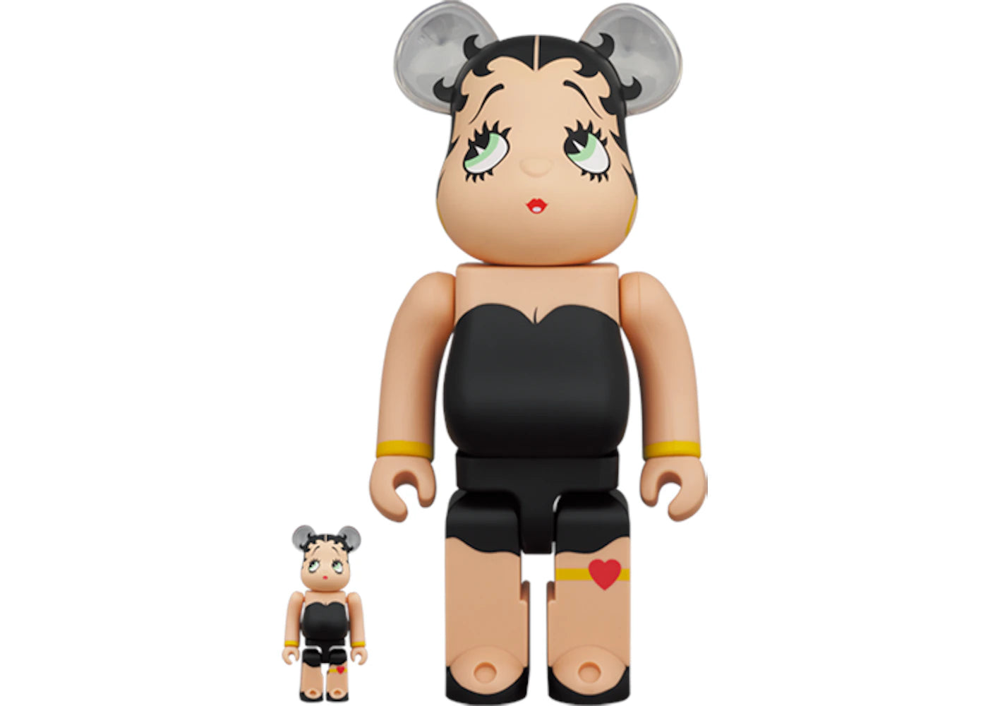 Bearbrick Betty Boop (TM) 100% & 400% Set Black Ver.