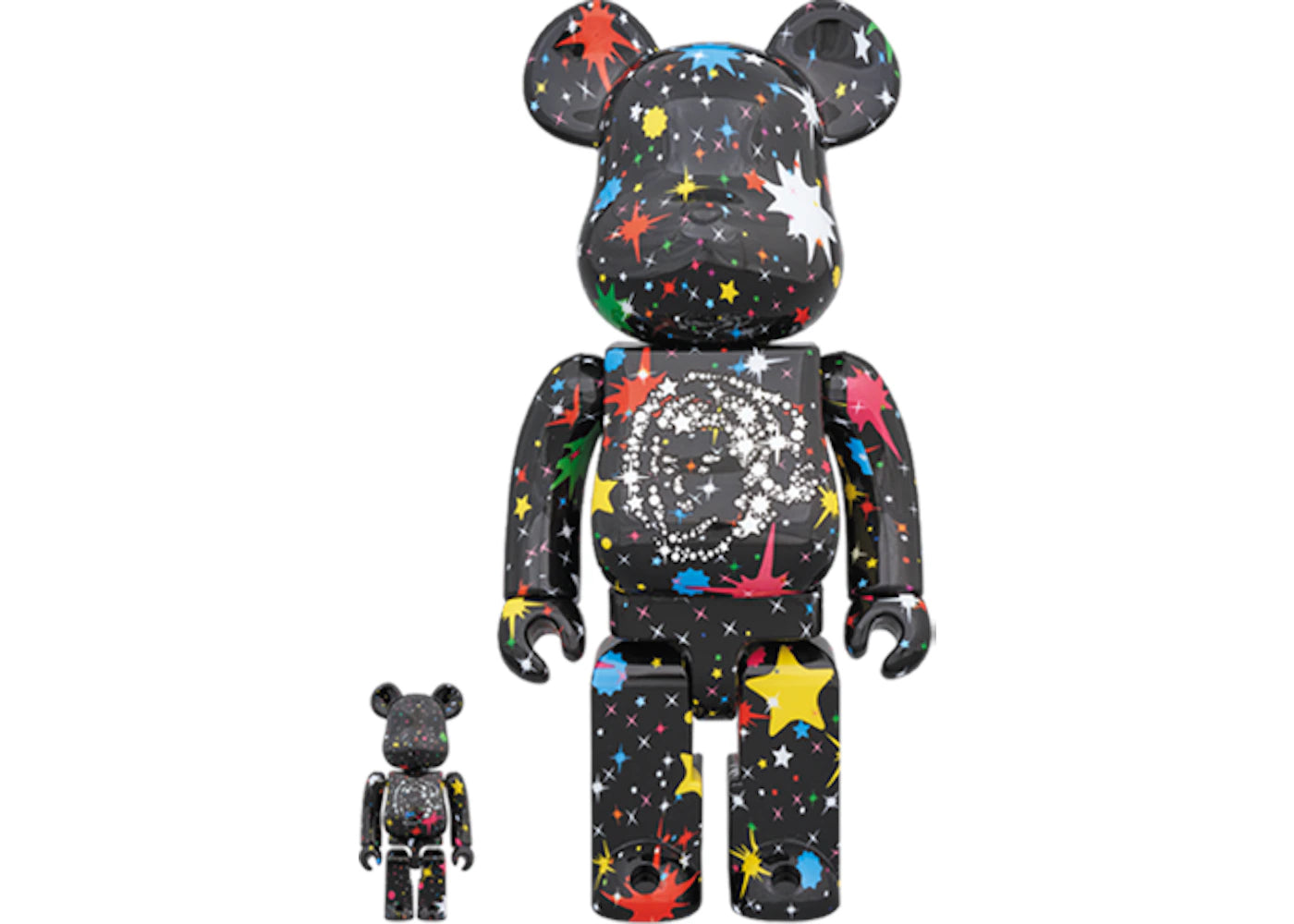 Bearbrick Billionaire Boys Club Starfield 100% & 400% Set Black