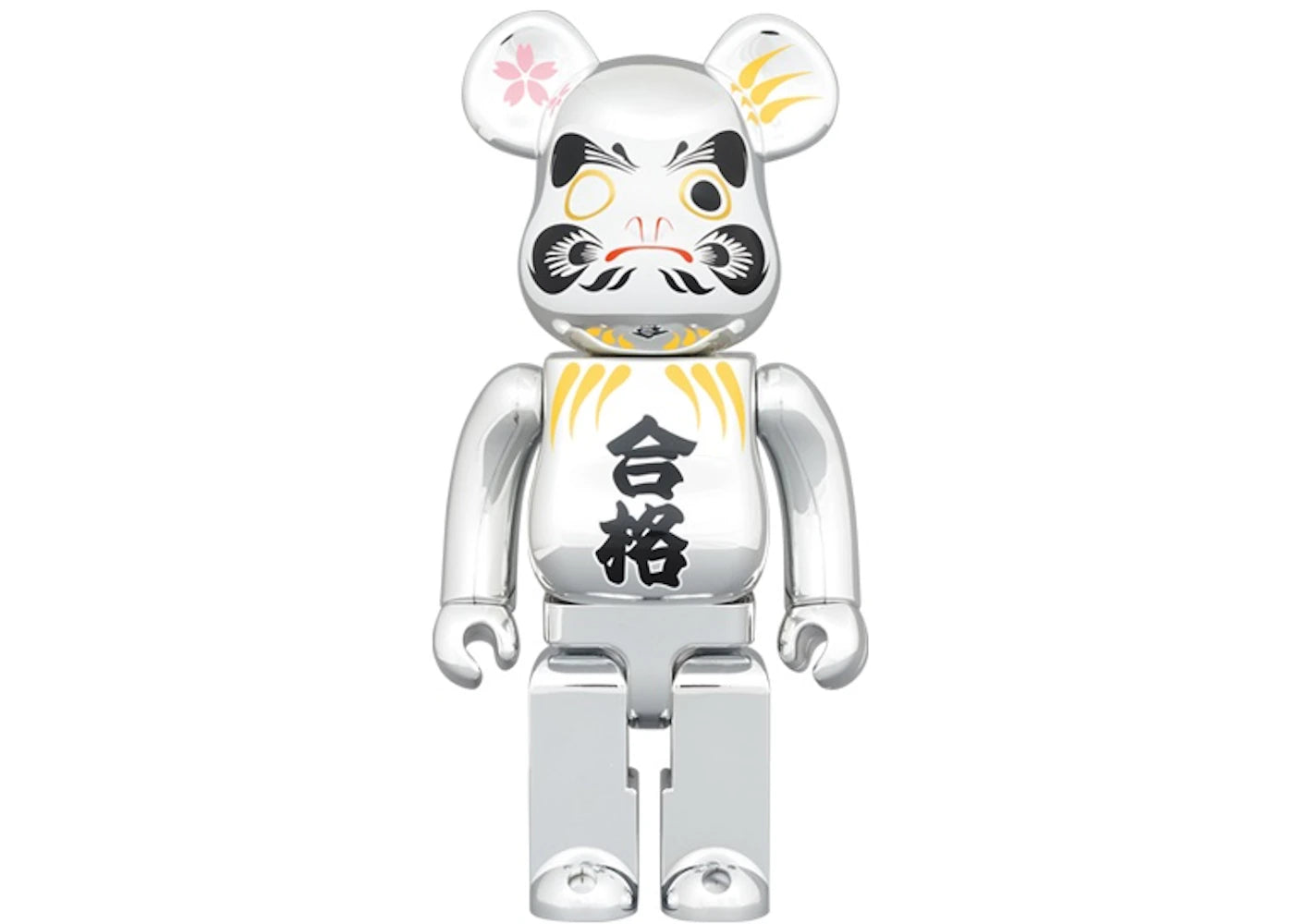 Bearbrick Bodhidharma Passed 400% Silver Plated