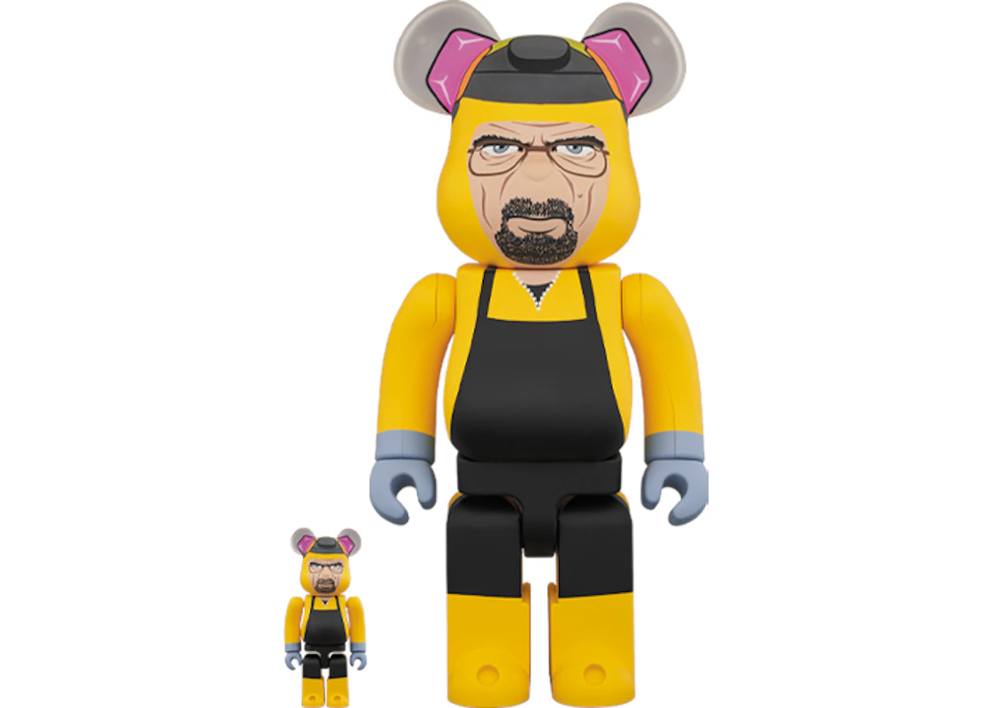 Bearbrick Breaking Bad Walter White (Chemical Protective Clothing Ver.) 100% & 400% Set