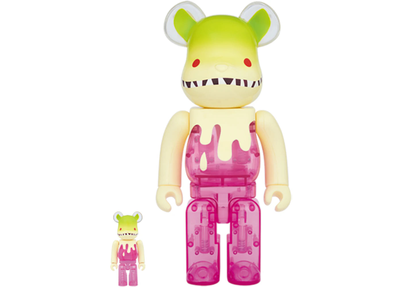 Bearbrick Byron 100% & 400% Set Green/Pink