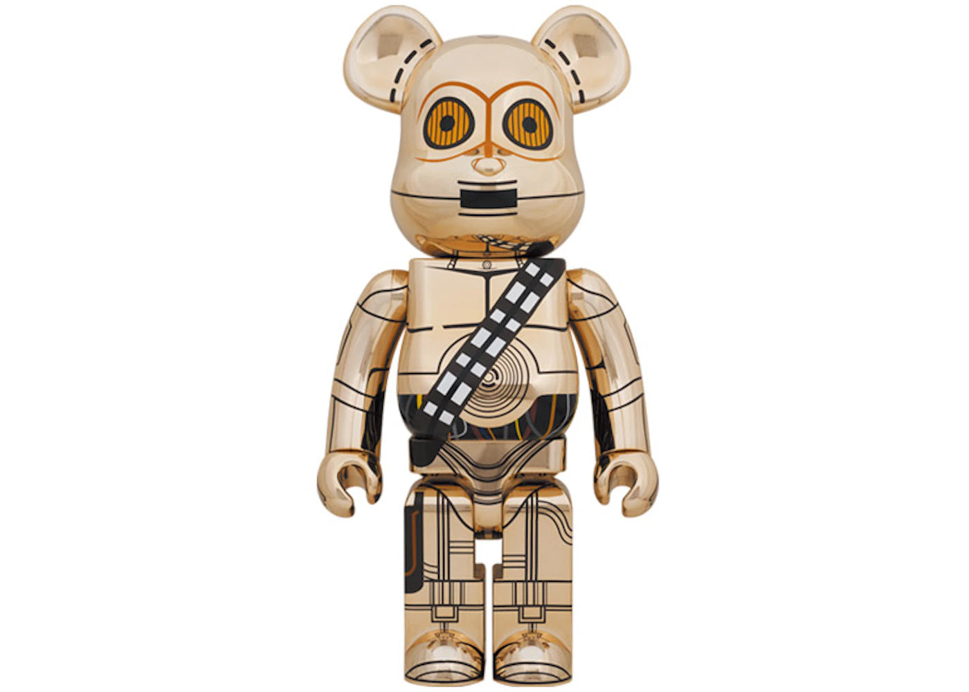 Bearbrick C-3PO (The Rise of Skywalker Ver.) 1000% Gold Chrome Ver.