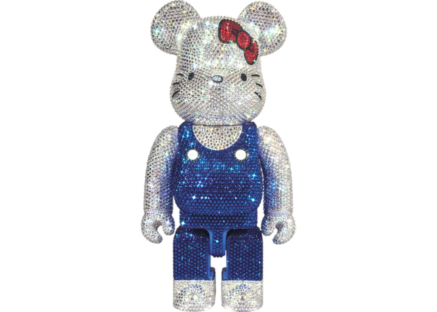 Bearbrick CRYSTAL DECORATE HELLO KITTY 400% Silver