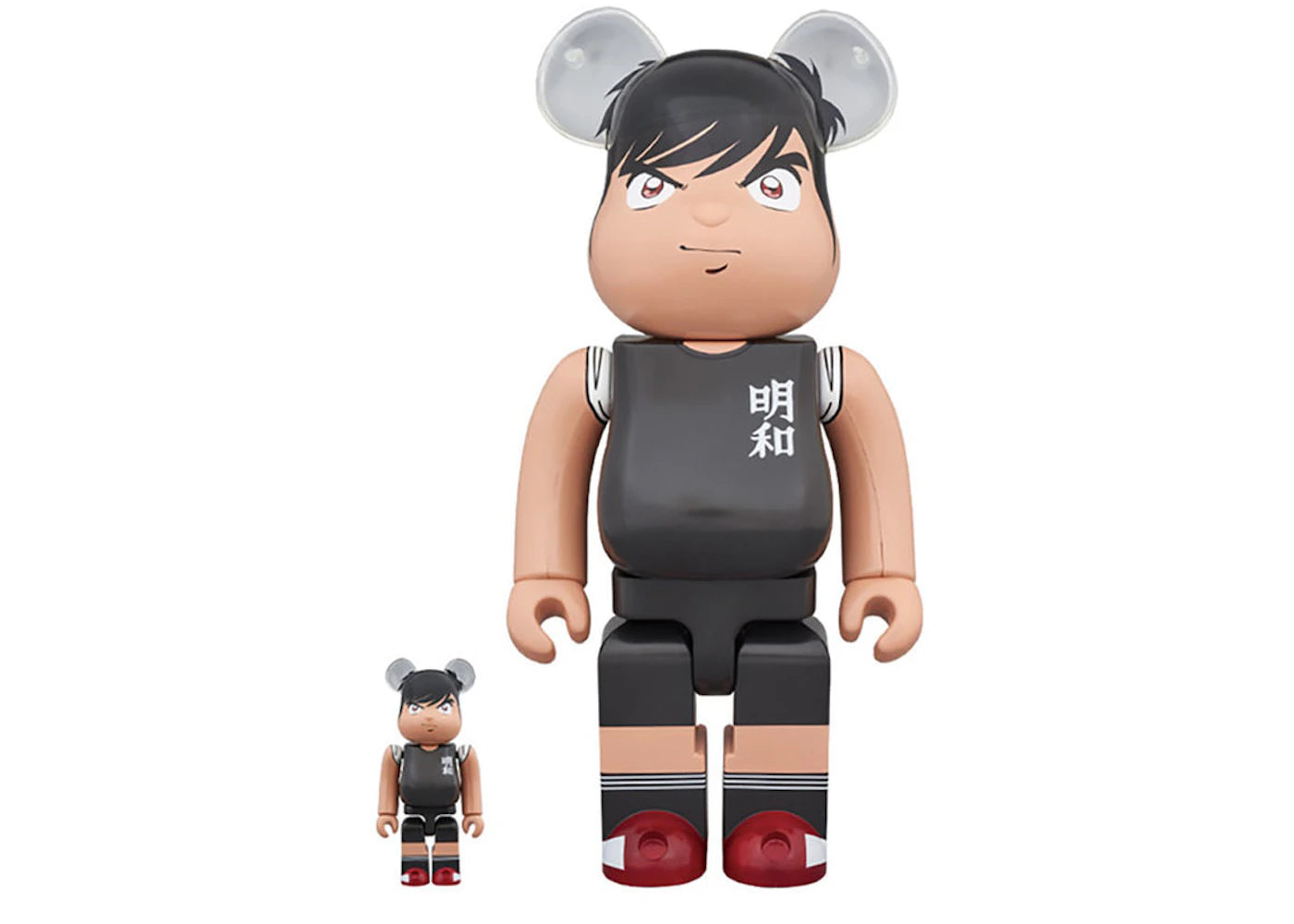 Bearbrick Captain Tsubassa Hyuga Kojiro 100% & 400% Black