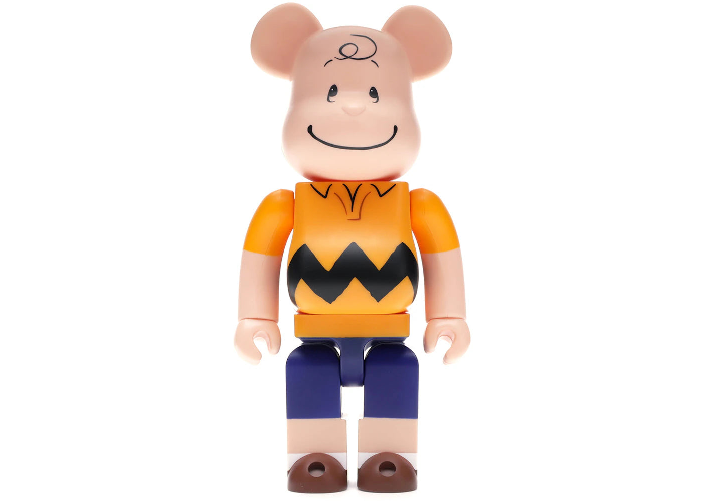 Bearbrick Charlie Brown 400% Yellow