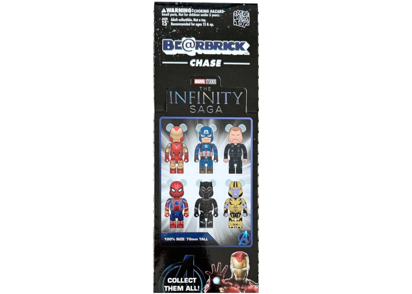 Bearbrick Chase Marvel Infinity Saga Sealed Case (12 Blind Box)