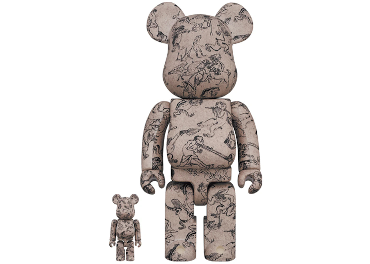 Bearbrick Choju-Jinbutsu-Giga Vol. 2 100% & 400% Set