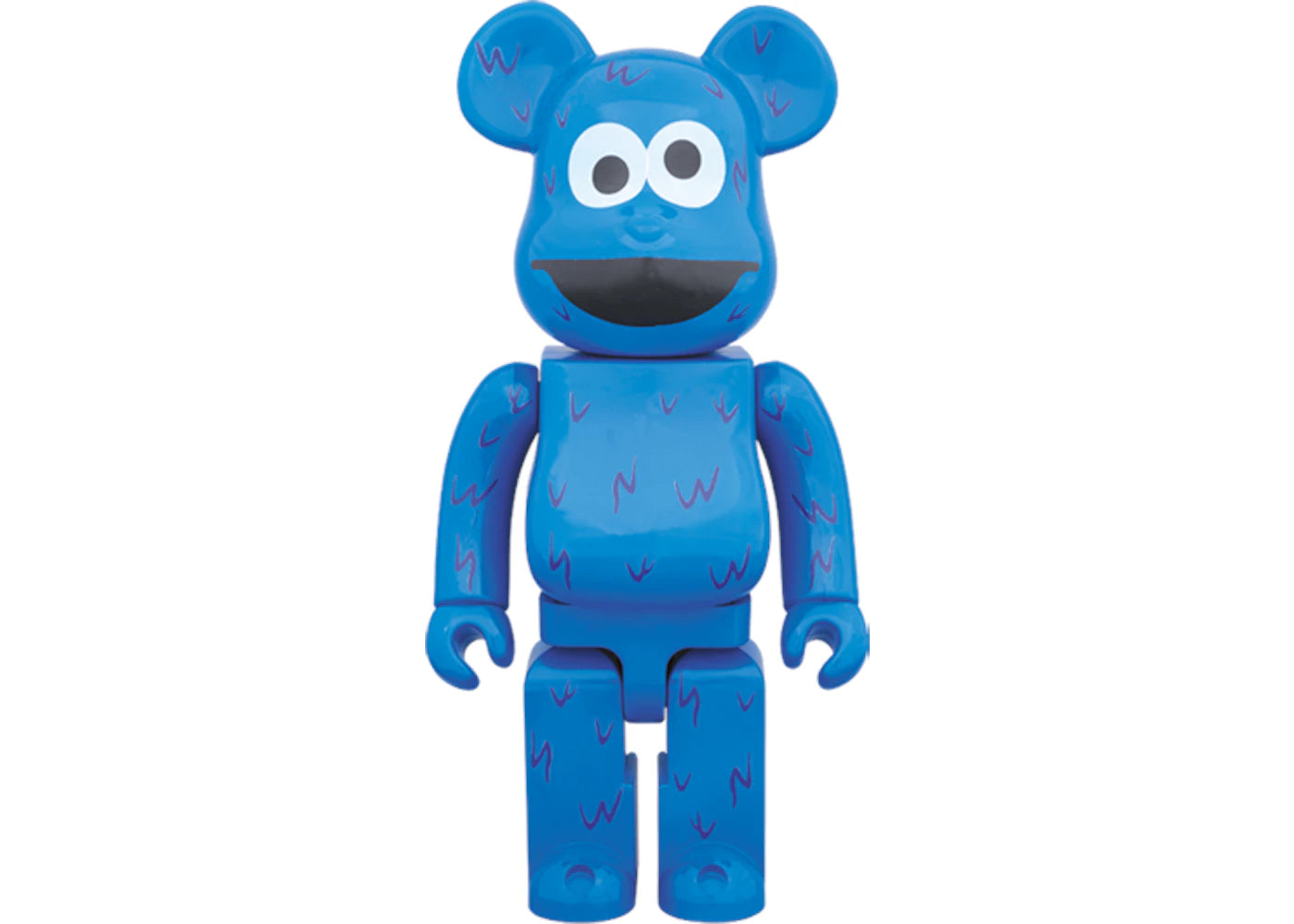 Bearbrick Cookie Monster 400% Blue