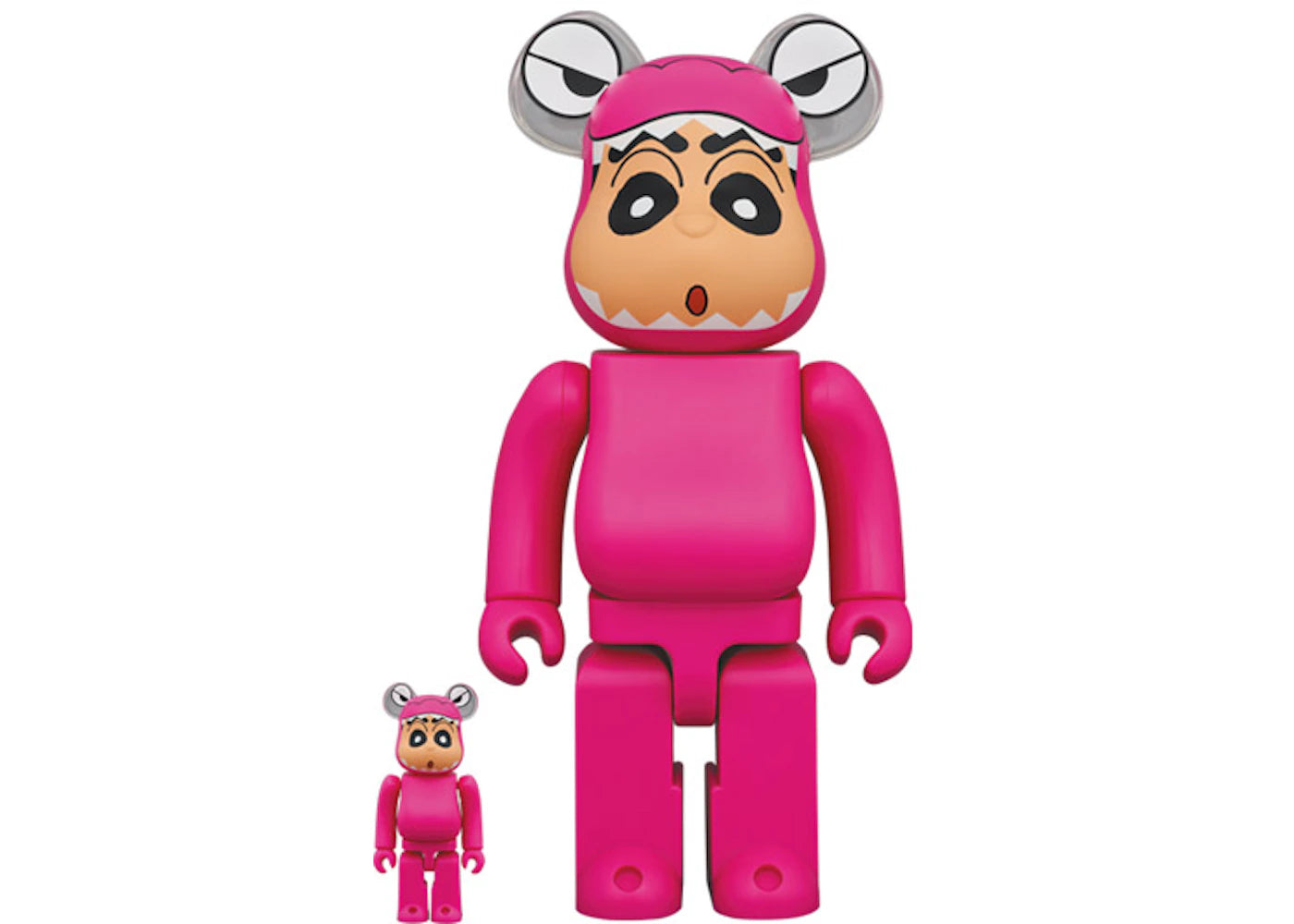 Bearbrick Crocodile Mountain 100% & 400% Set Pink