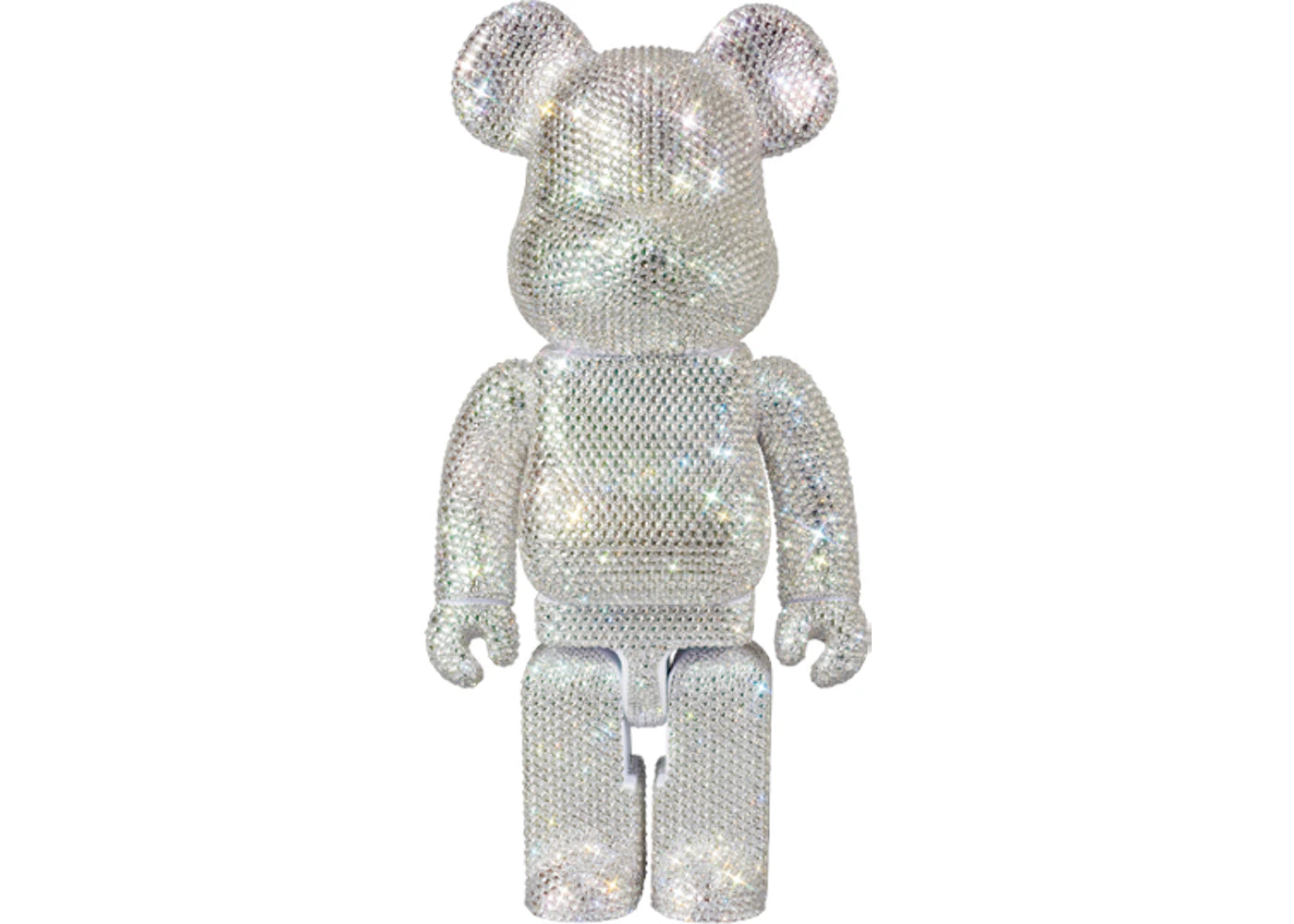 Bearbrick Crystal 400% Silver