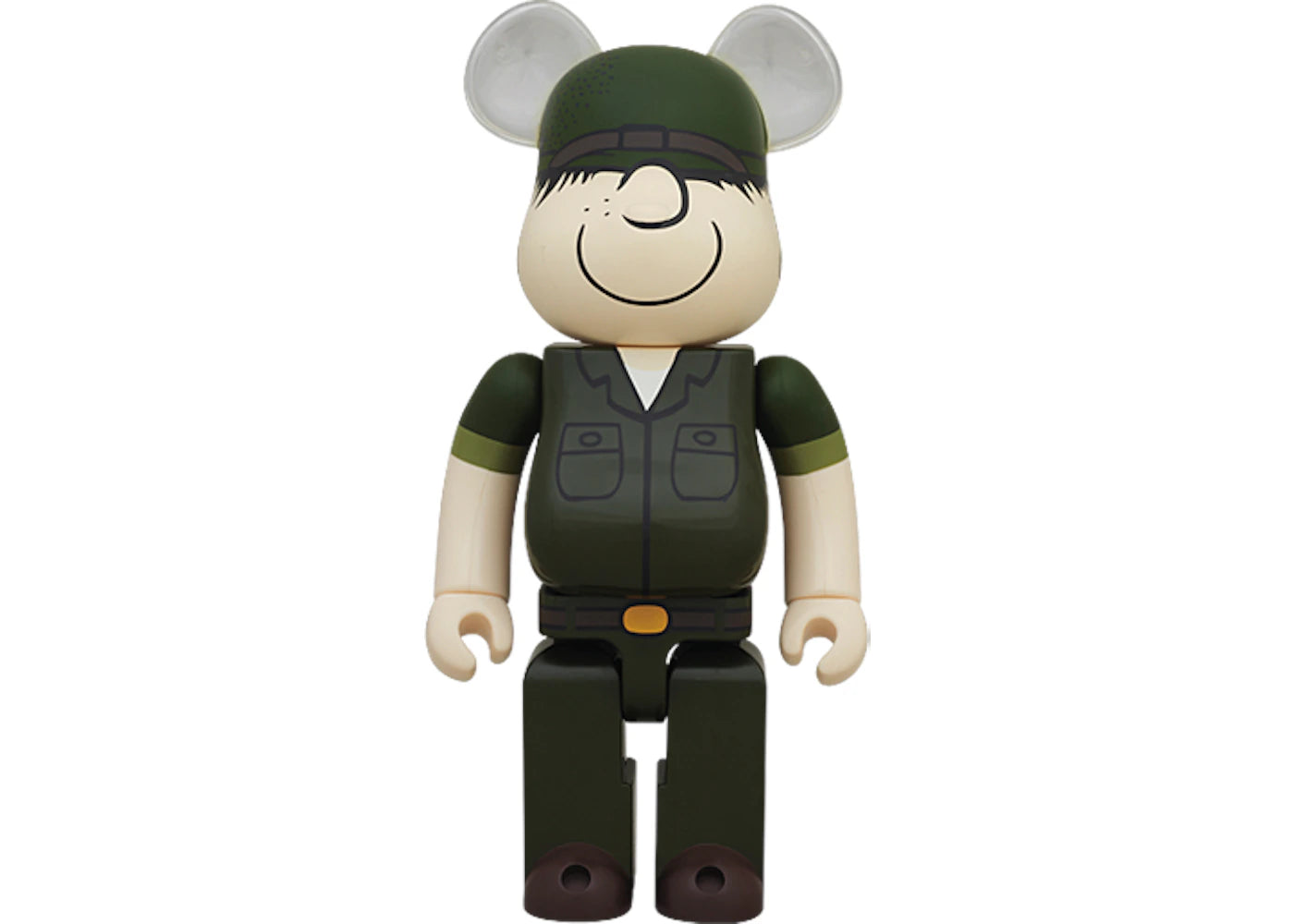 Bearbrick DRX Army Beetle Bailey 400% Green