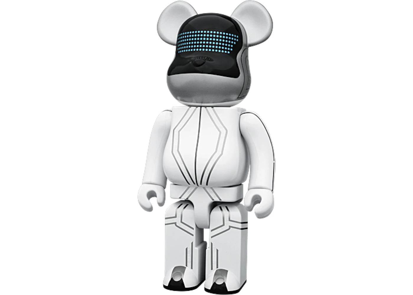 Bearbrick Daft Punk Tron Legacy Ver. 2 Pack 400% Silver