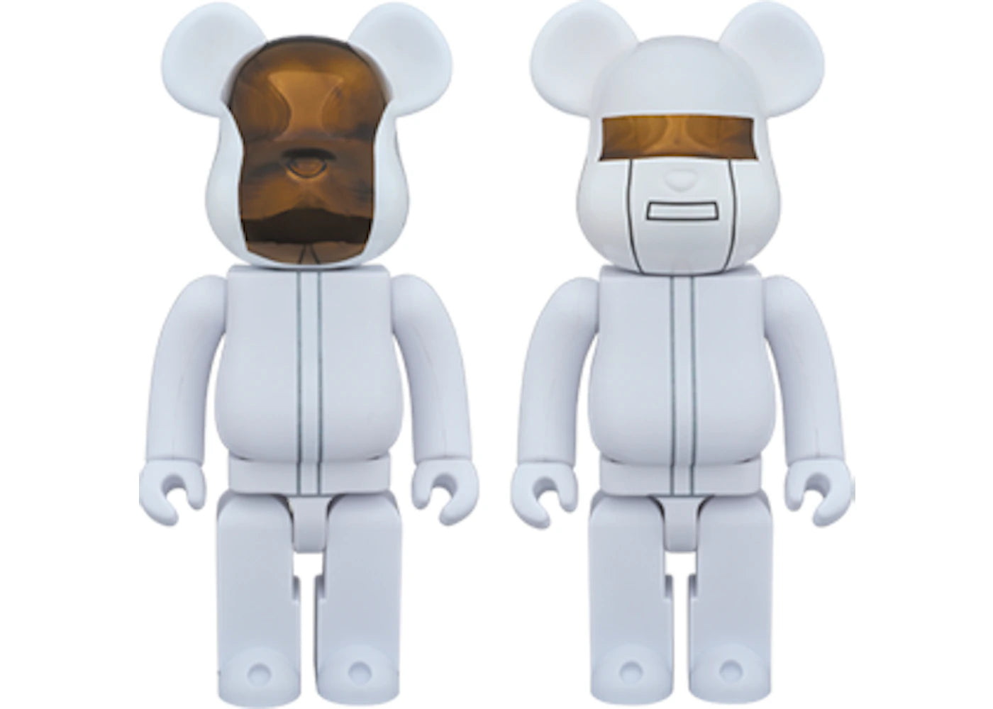 Bearbrick Daft Punk (White Suits Ver.) 400% White