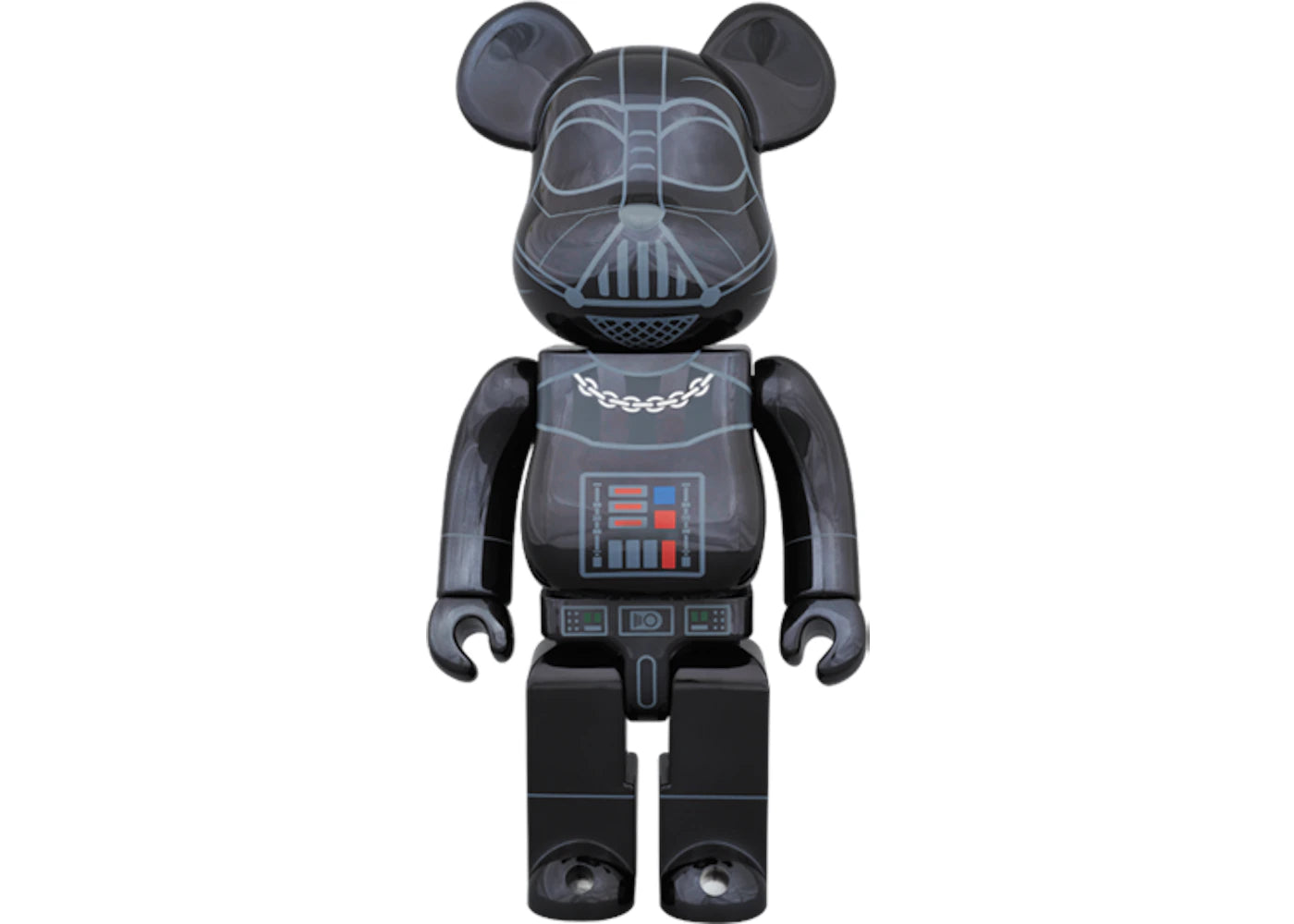 Bearbrick Darth Vader Chrome Ver. 400% Black