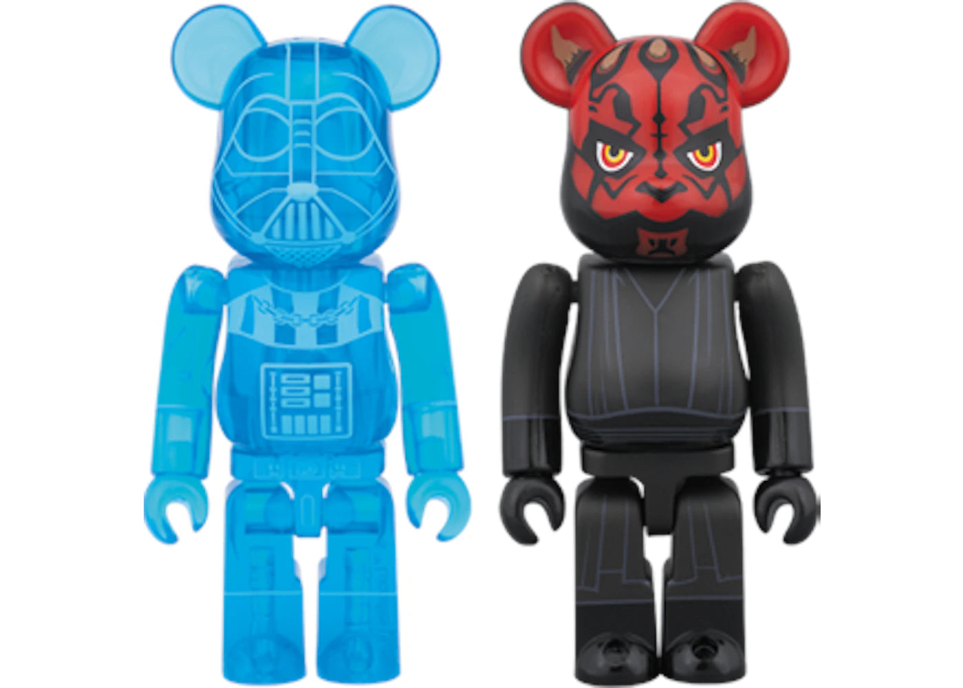 Bearbrick Darth Vader (Holographic Ver.) & Darth Maul 2 Pack 100% Multi