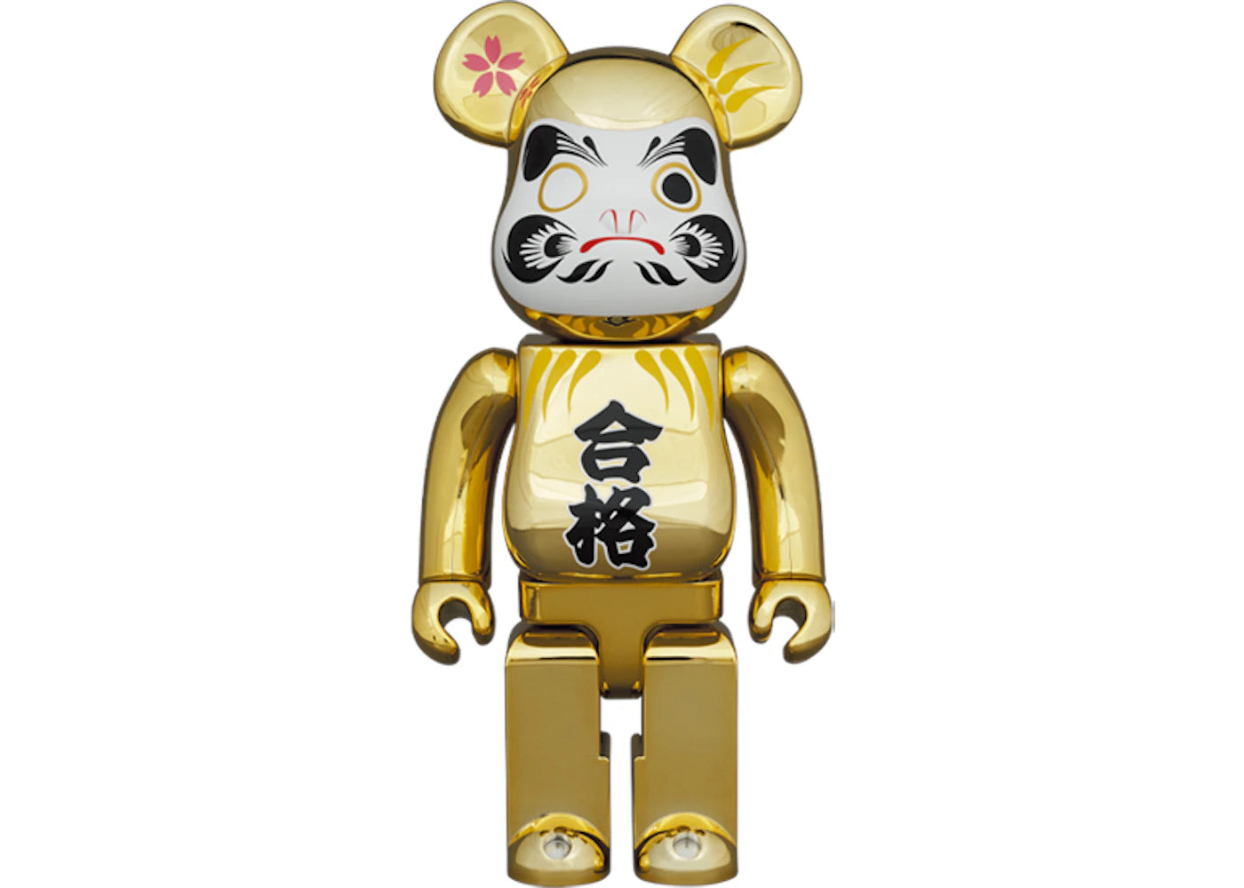 Bearbrick Daruma Pass Gold Plating 400%